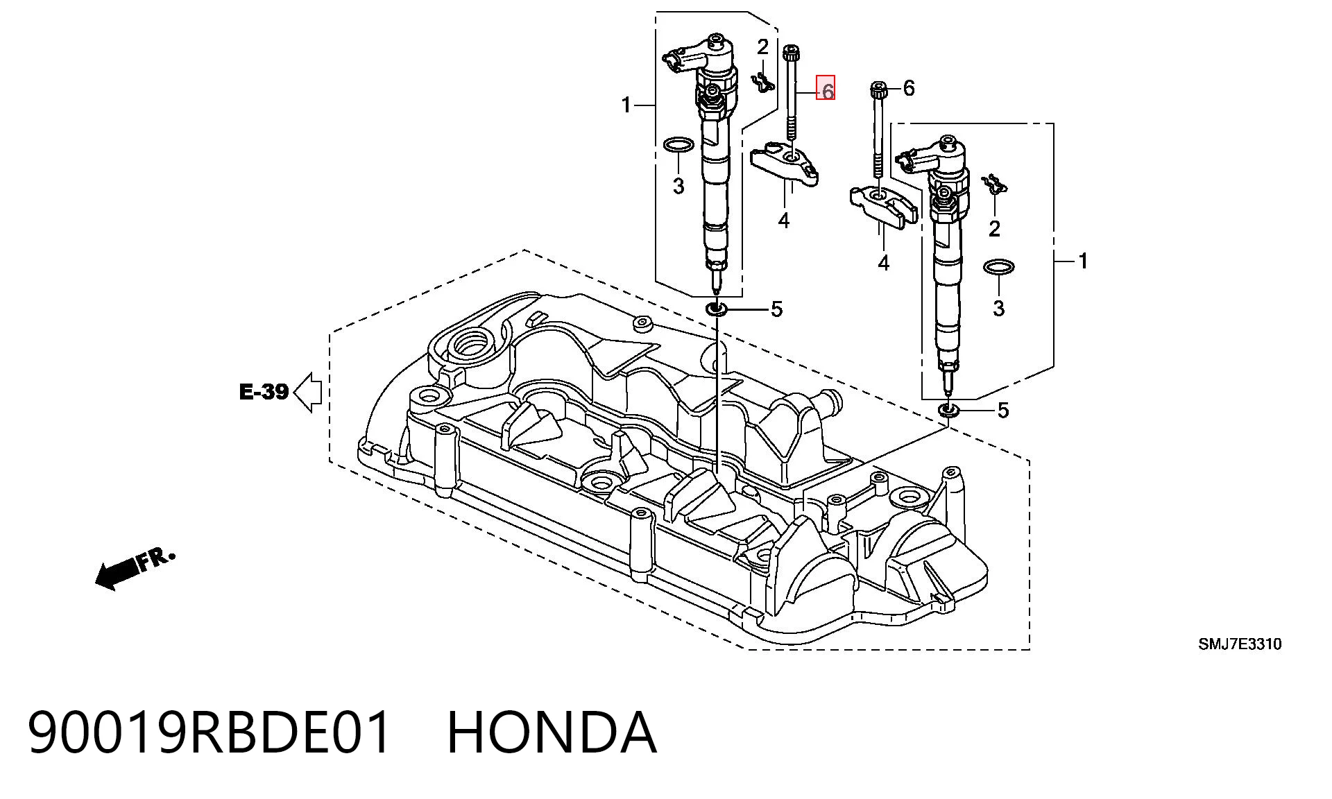 90019RBDE01 Honda