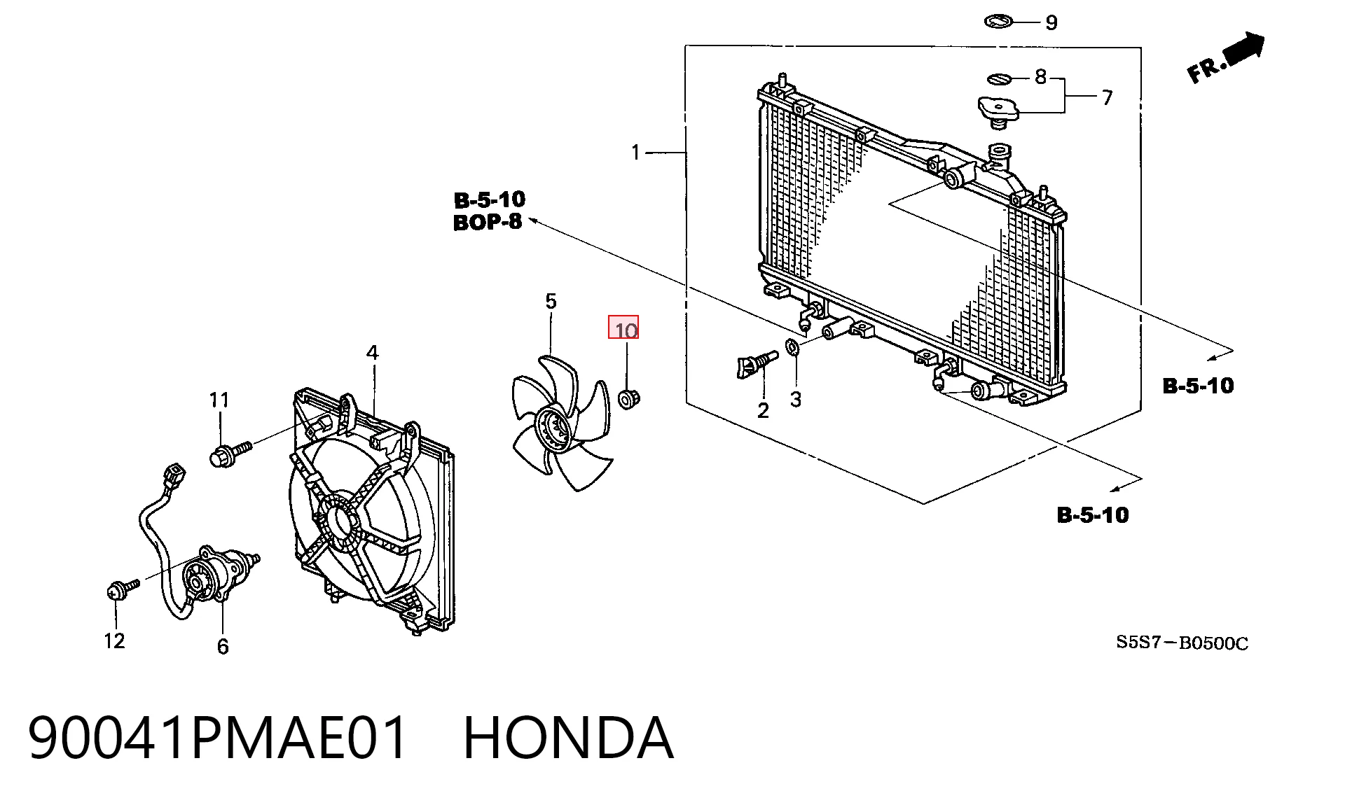 90041PMAE01 Honda