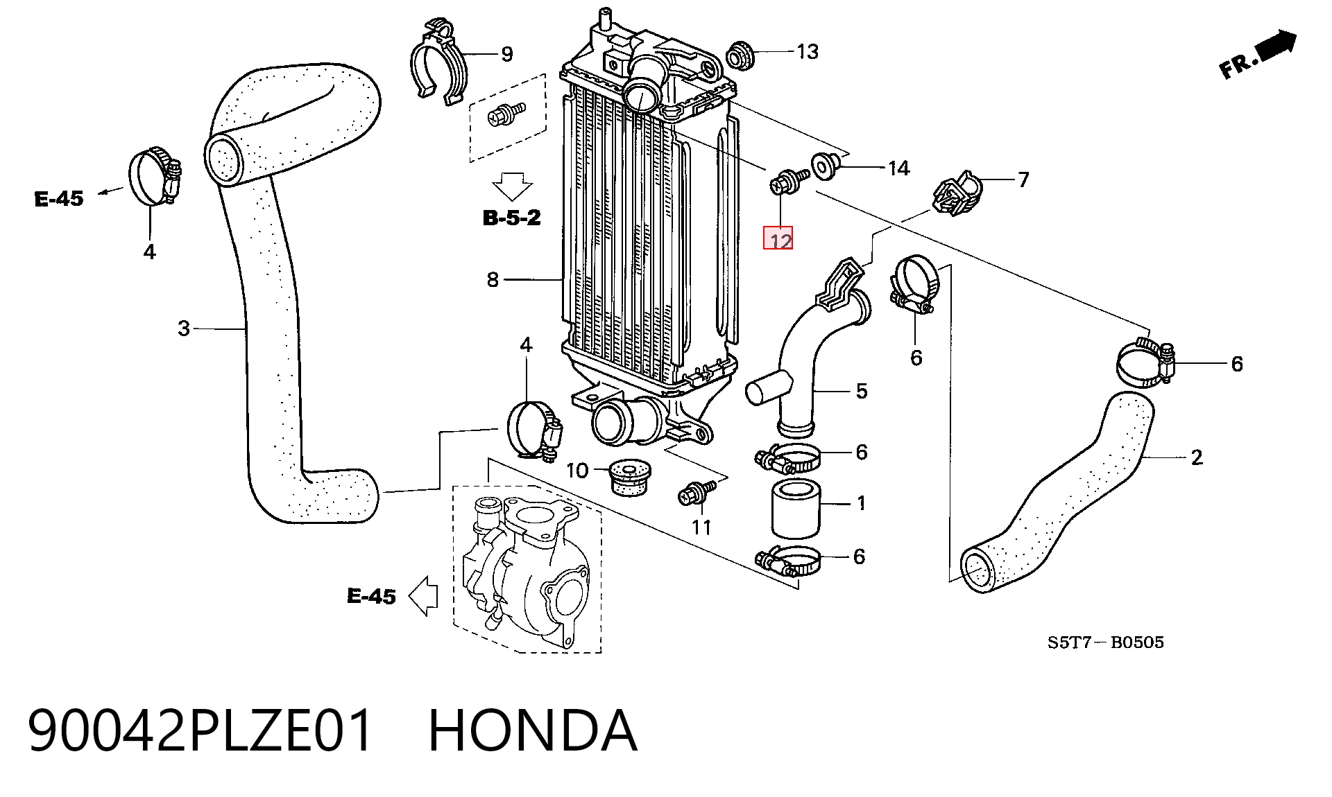 90042PLZE01 Honda