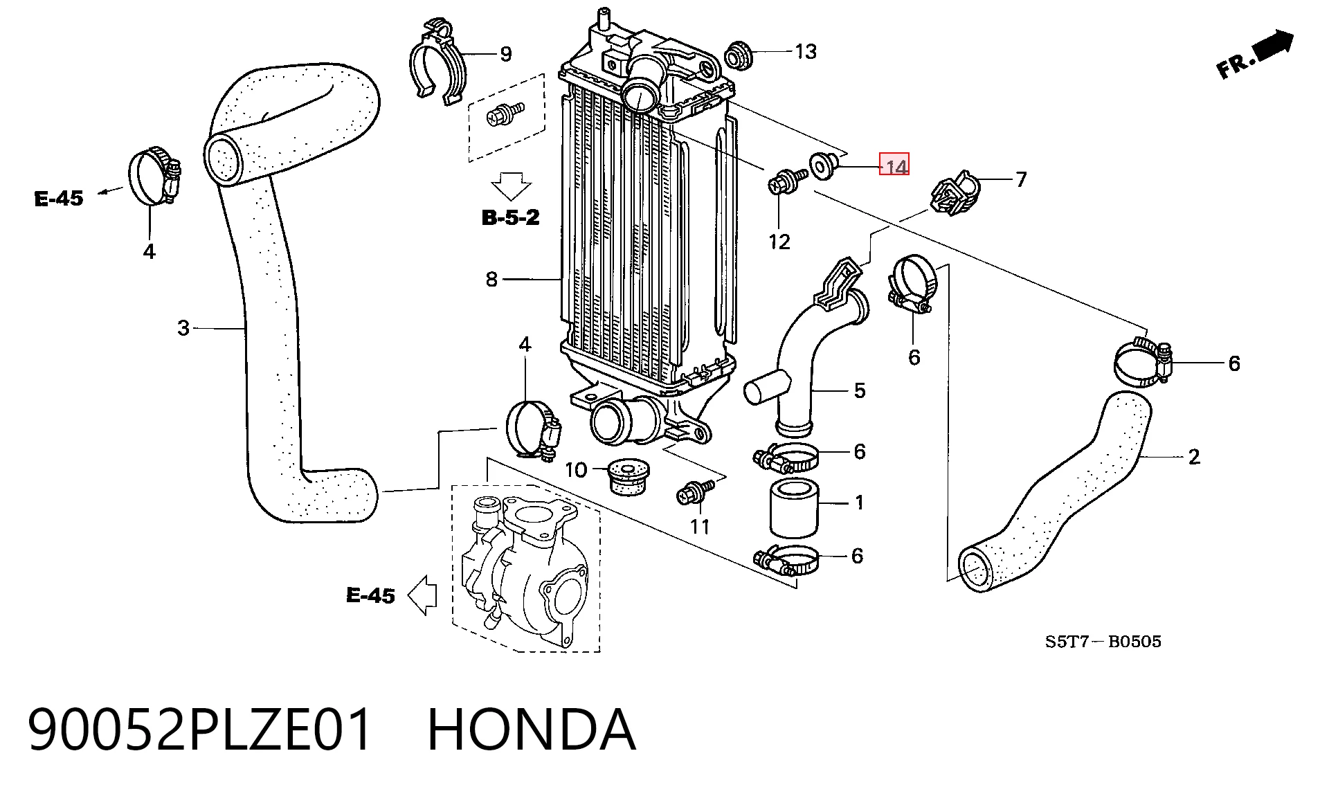 90052PLZE01 Honda