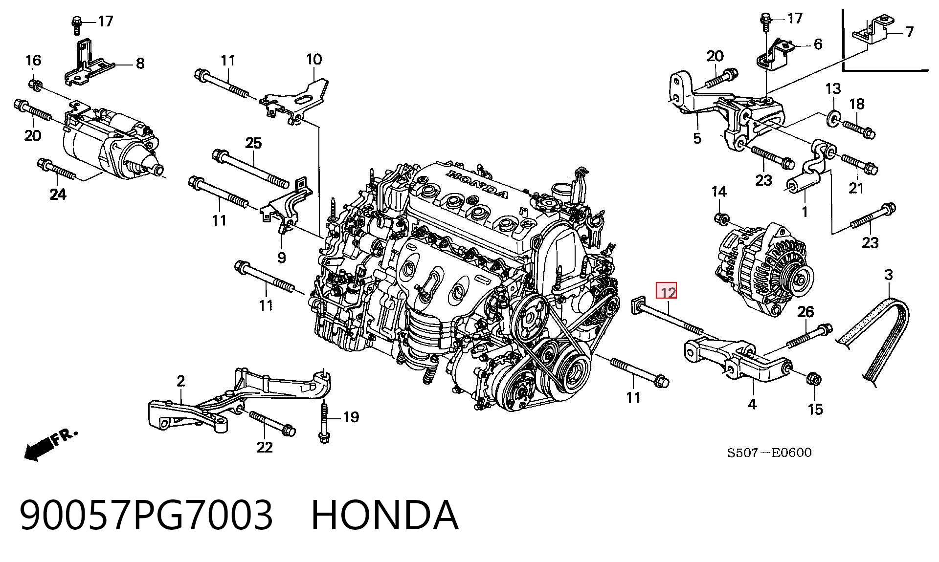 90057PG7003 Honda