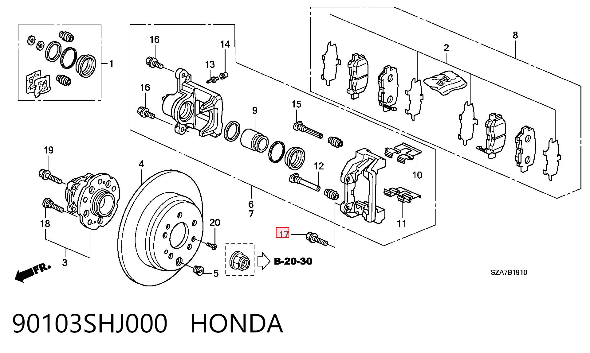 90103SHJ000 Honda