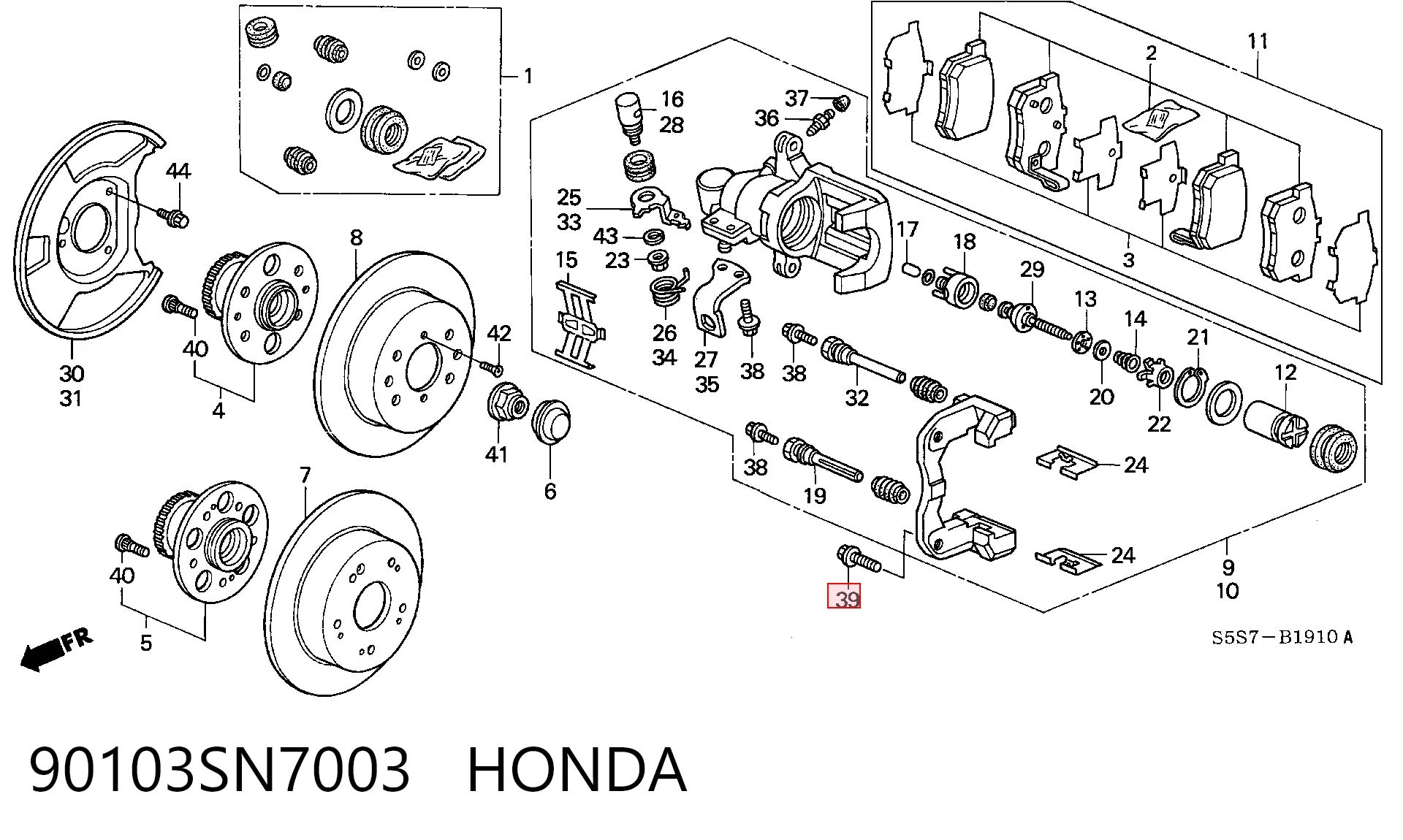 90103SN7003 Honda
