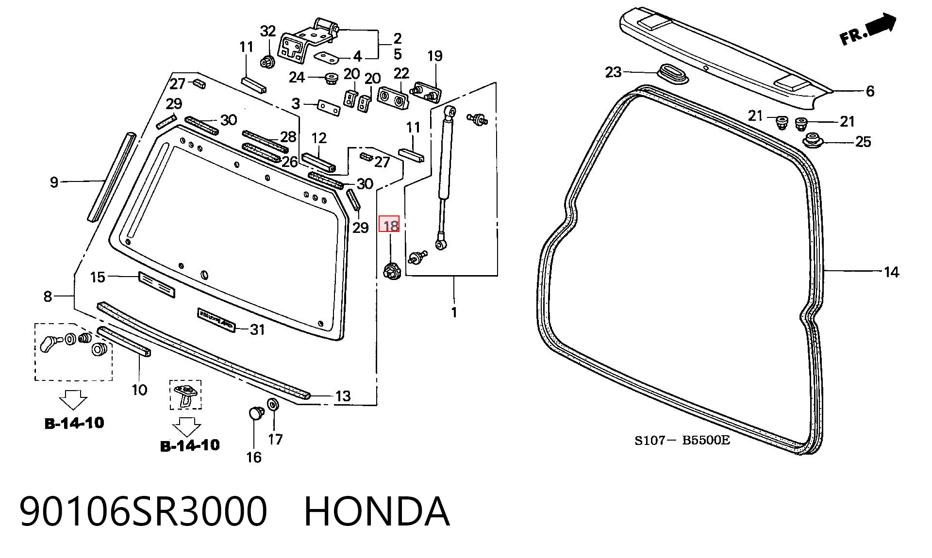 90106SR3000 Honda 