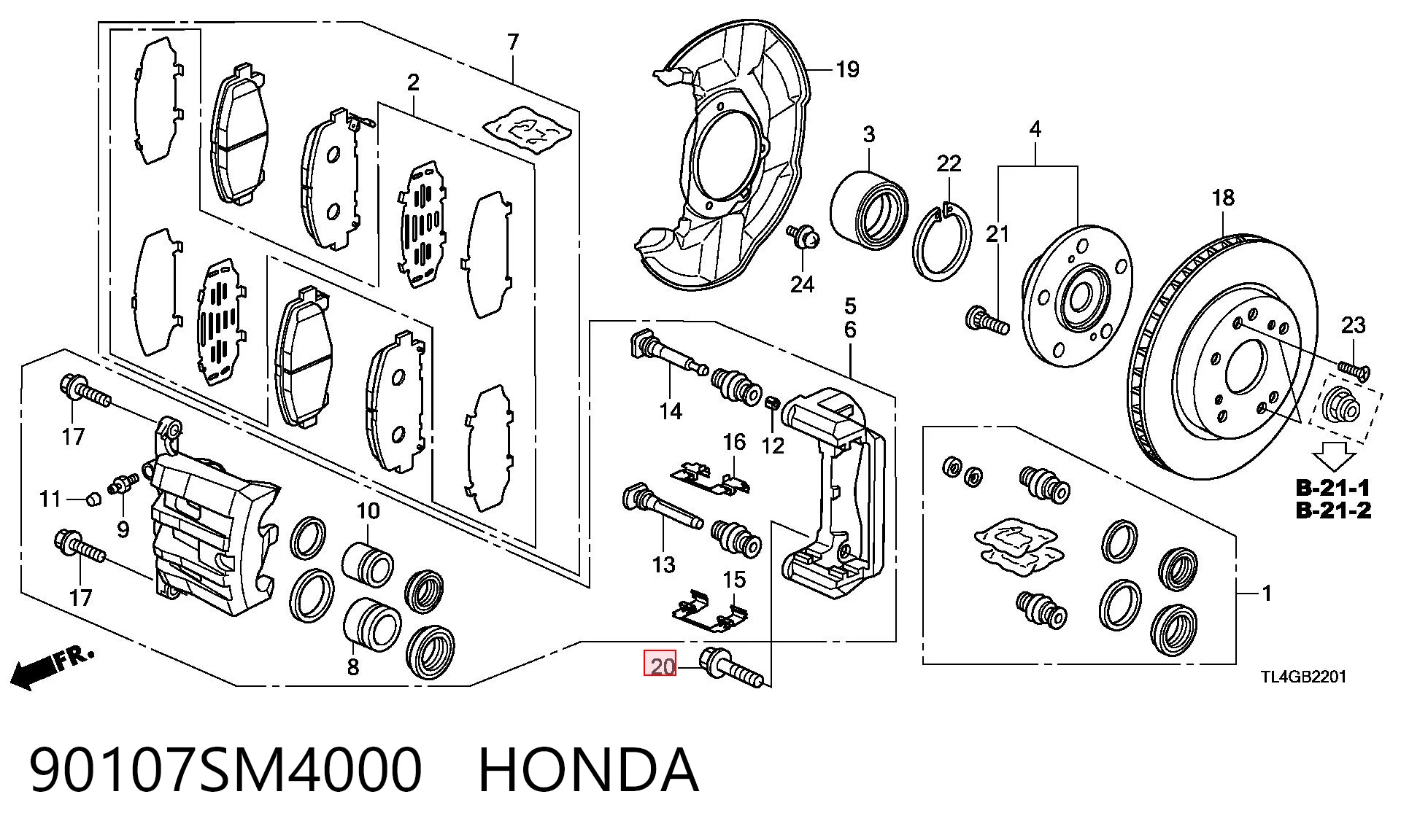 90107SM4000 Honda