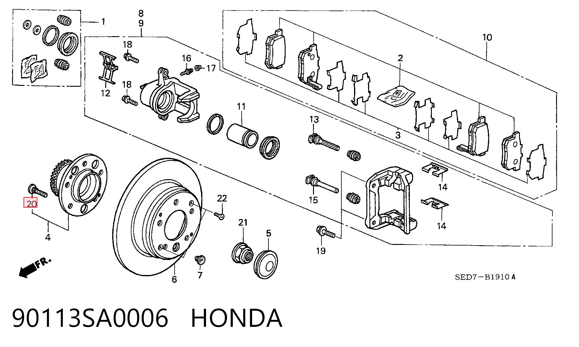 90113SA0006 Honda