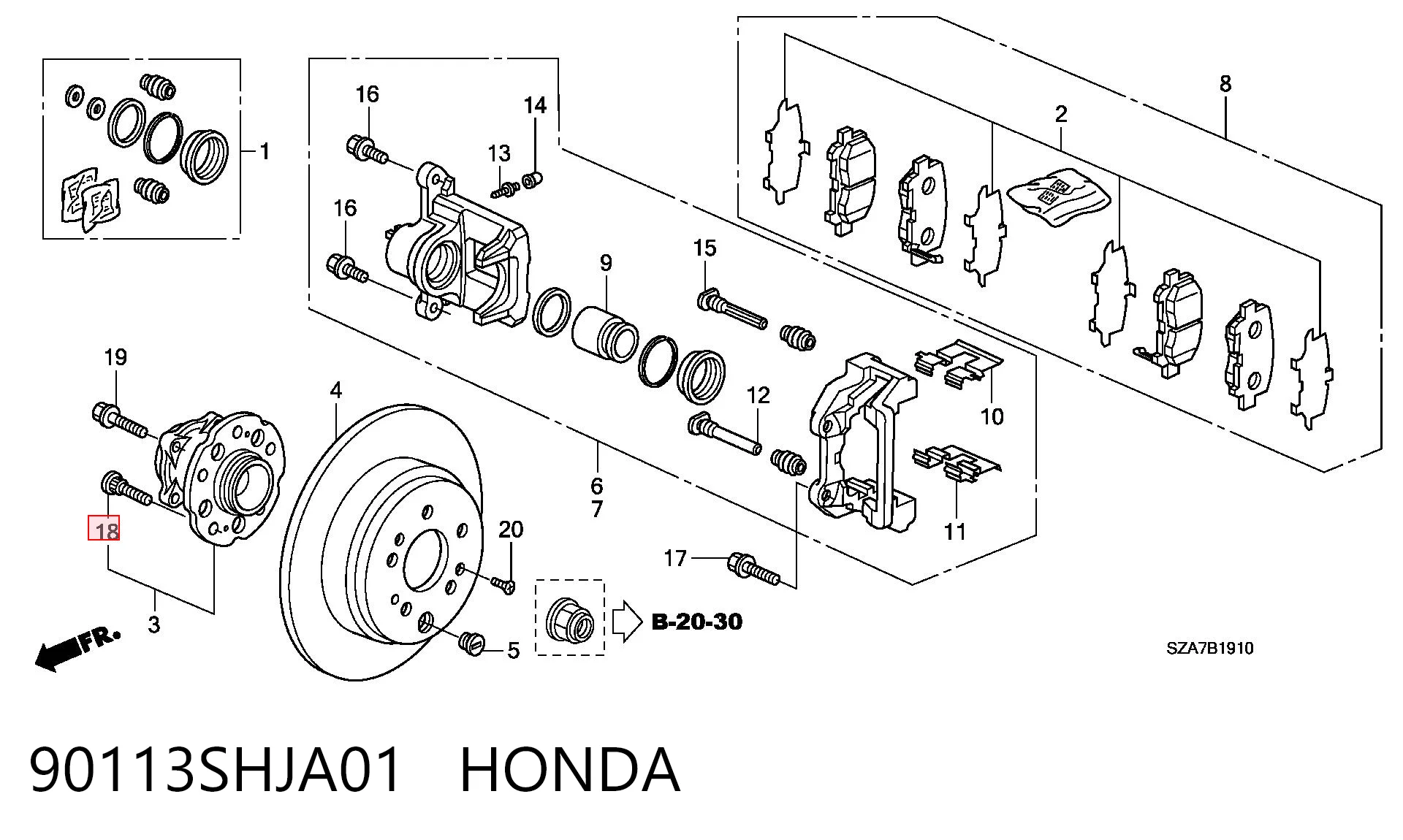 90113SHJA01 Honda