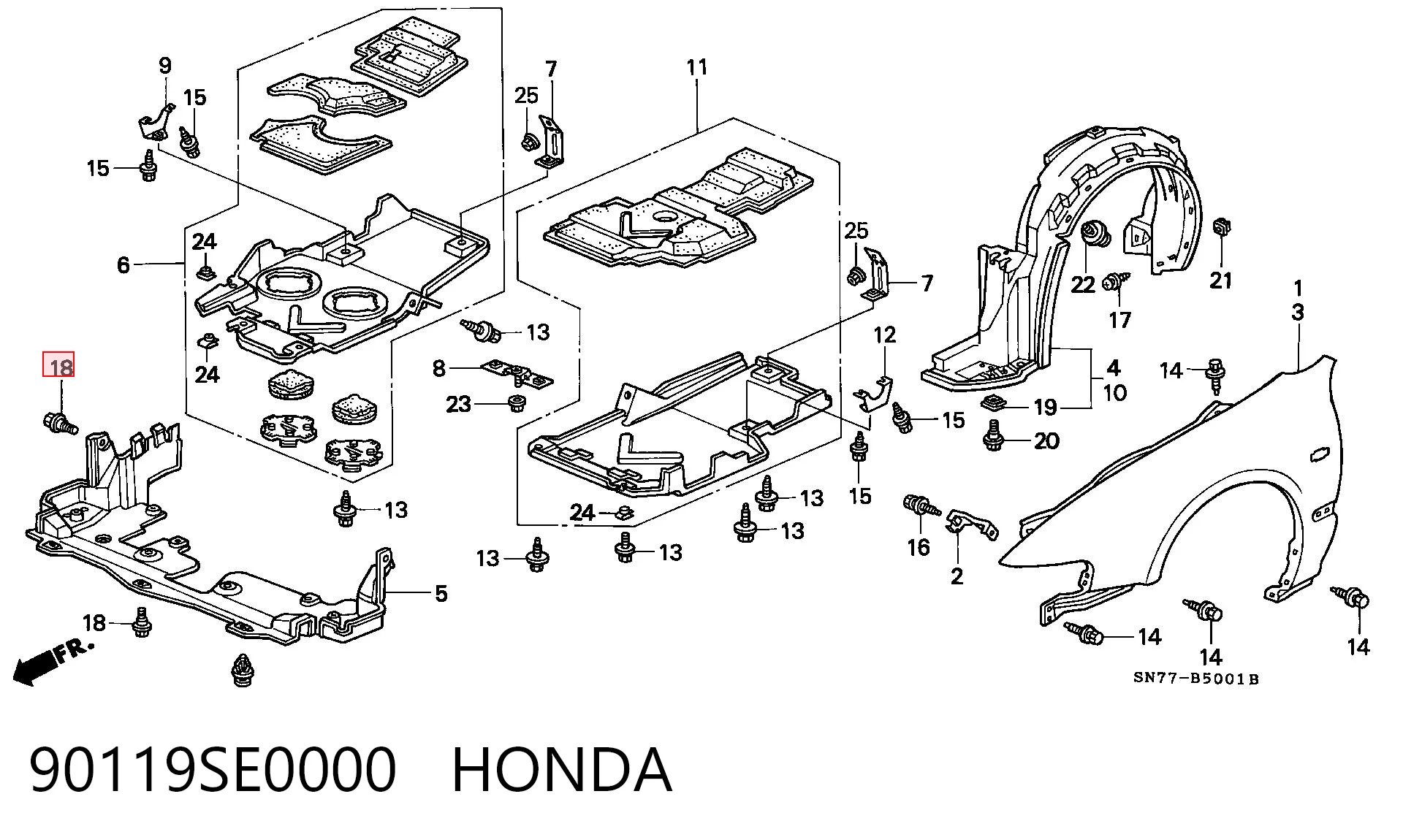90119SE0000 Honda