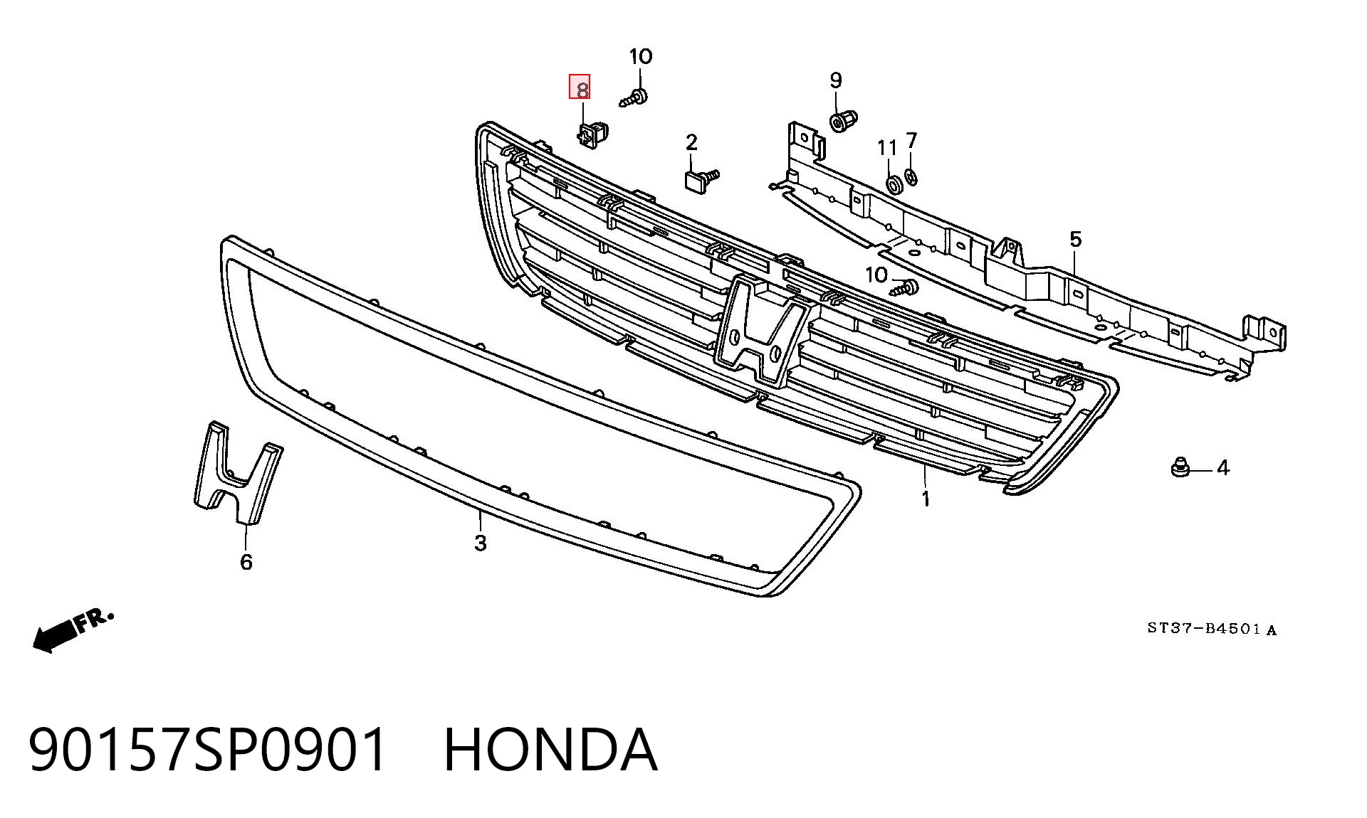 90157SP0901 Honda