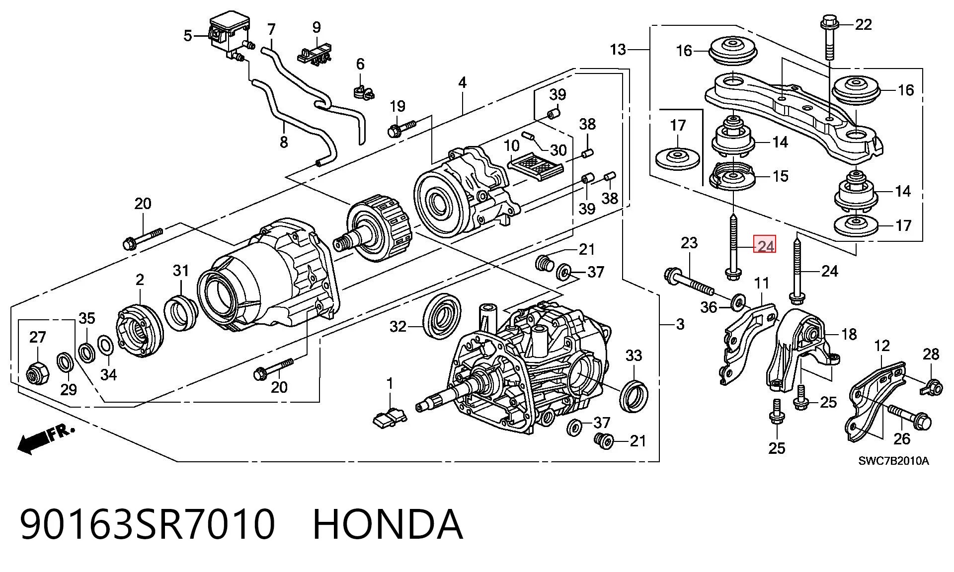 90163SR7010 Honda