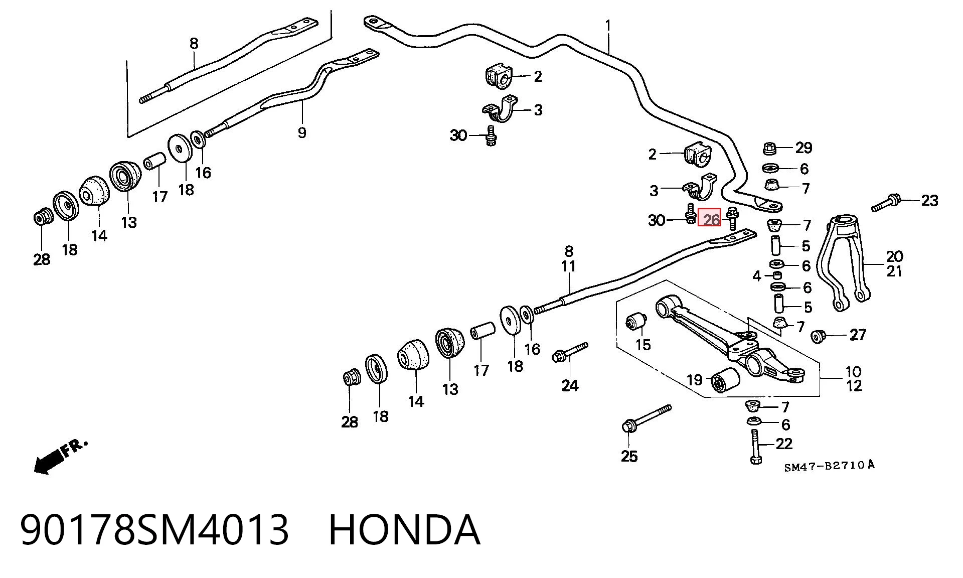 90178SM4013 Honda 