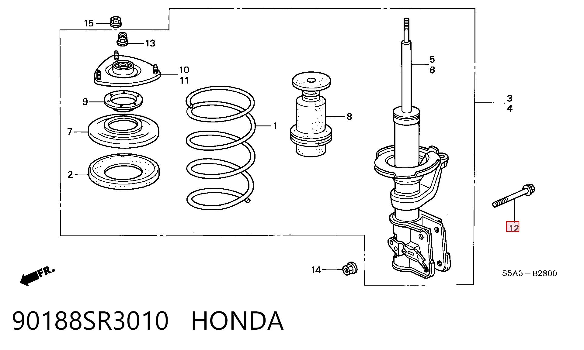 90188SR3010 Honda