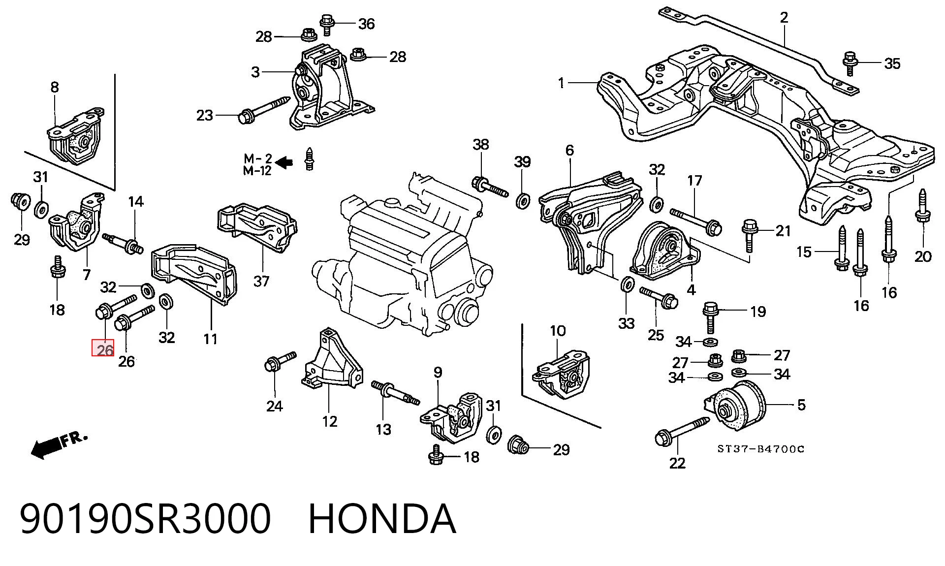 90190SR3000 Honda