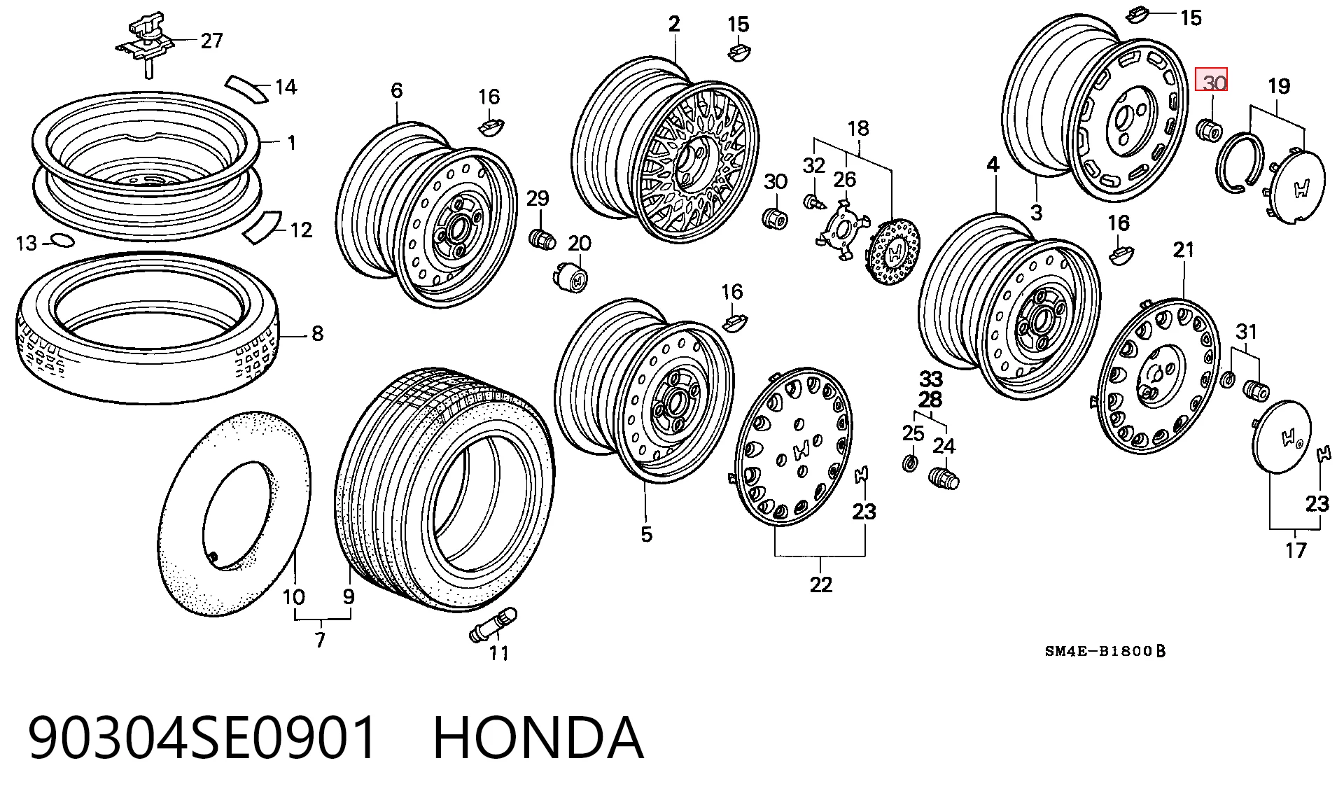 Comprar Tuercas de rueda Honda Jazz  GD, GE