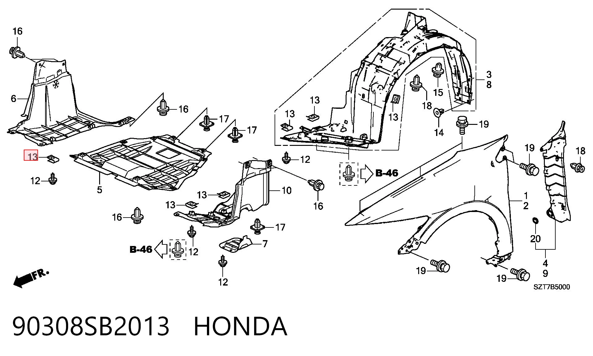 90308SB2013 Honda 