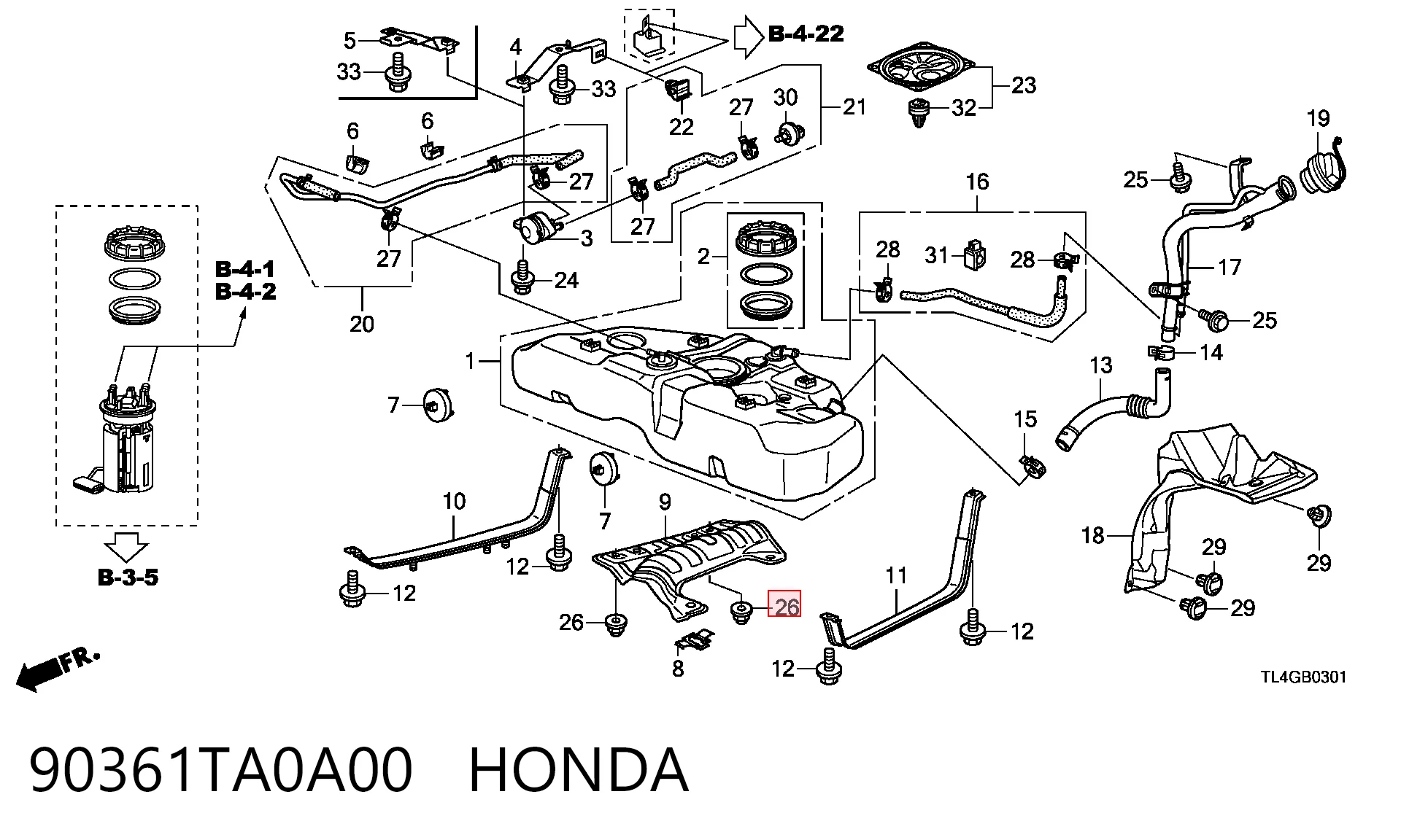 90361TA0A00 Honda
