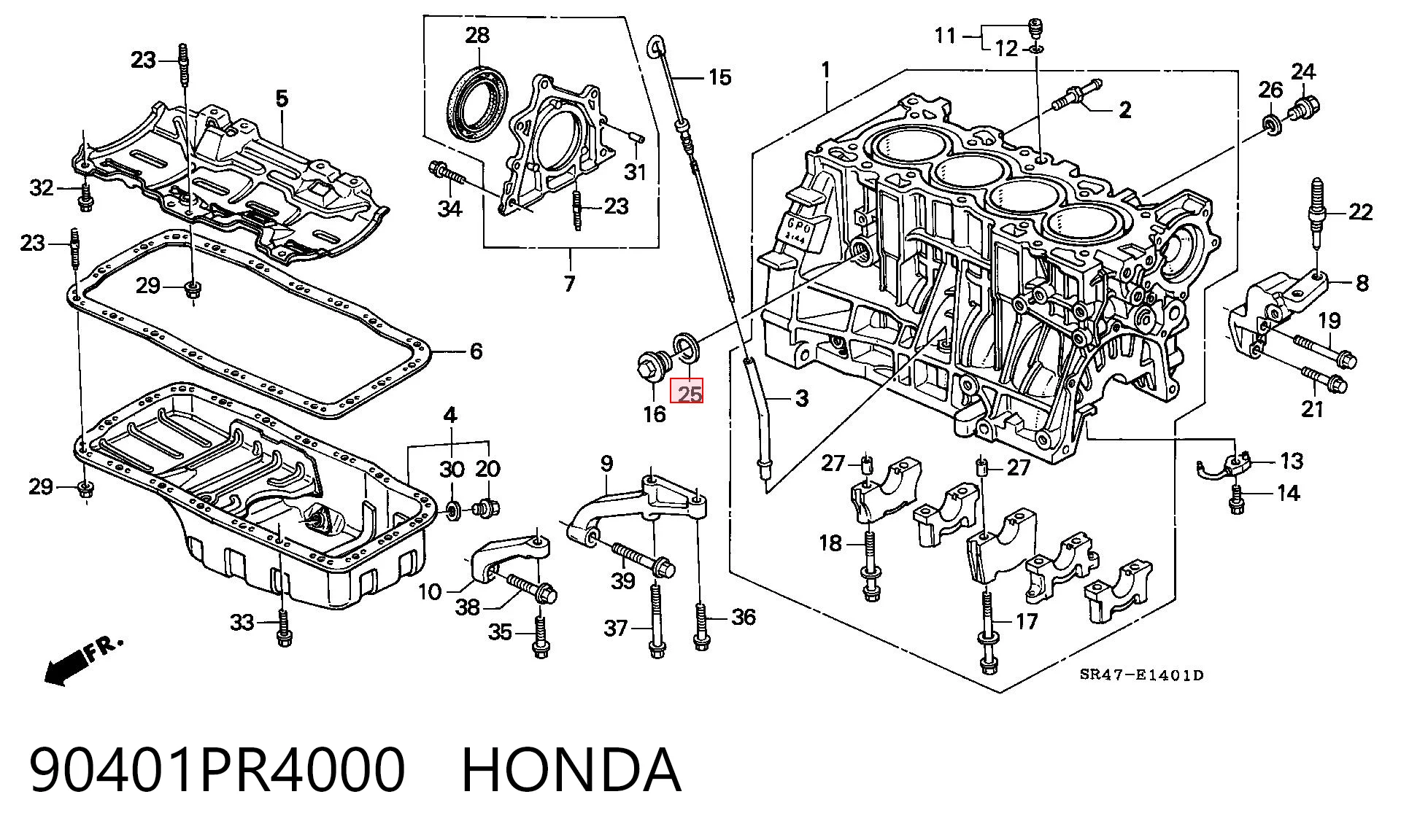 90401PR4000 Honda