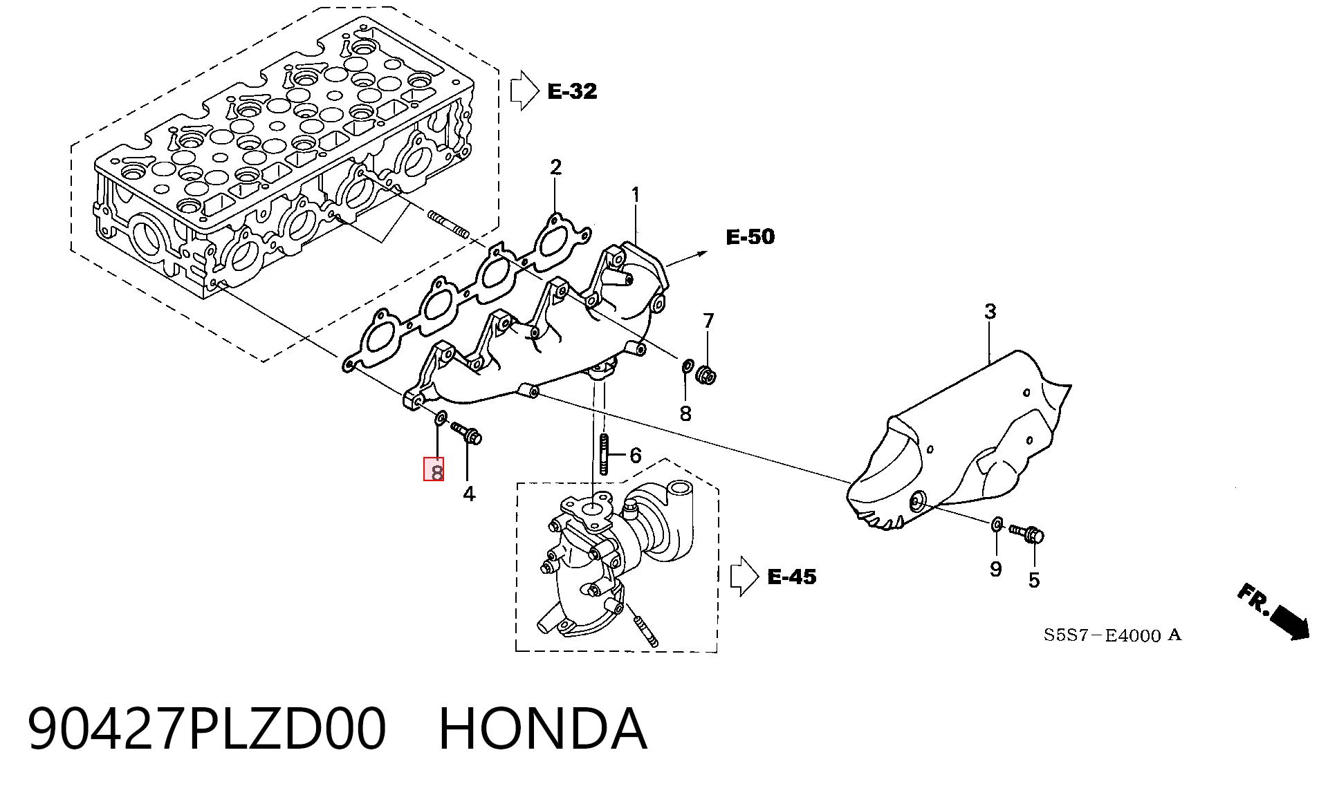 90427PLZD00 Honda