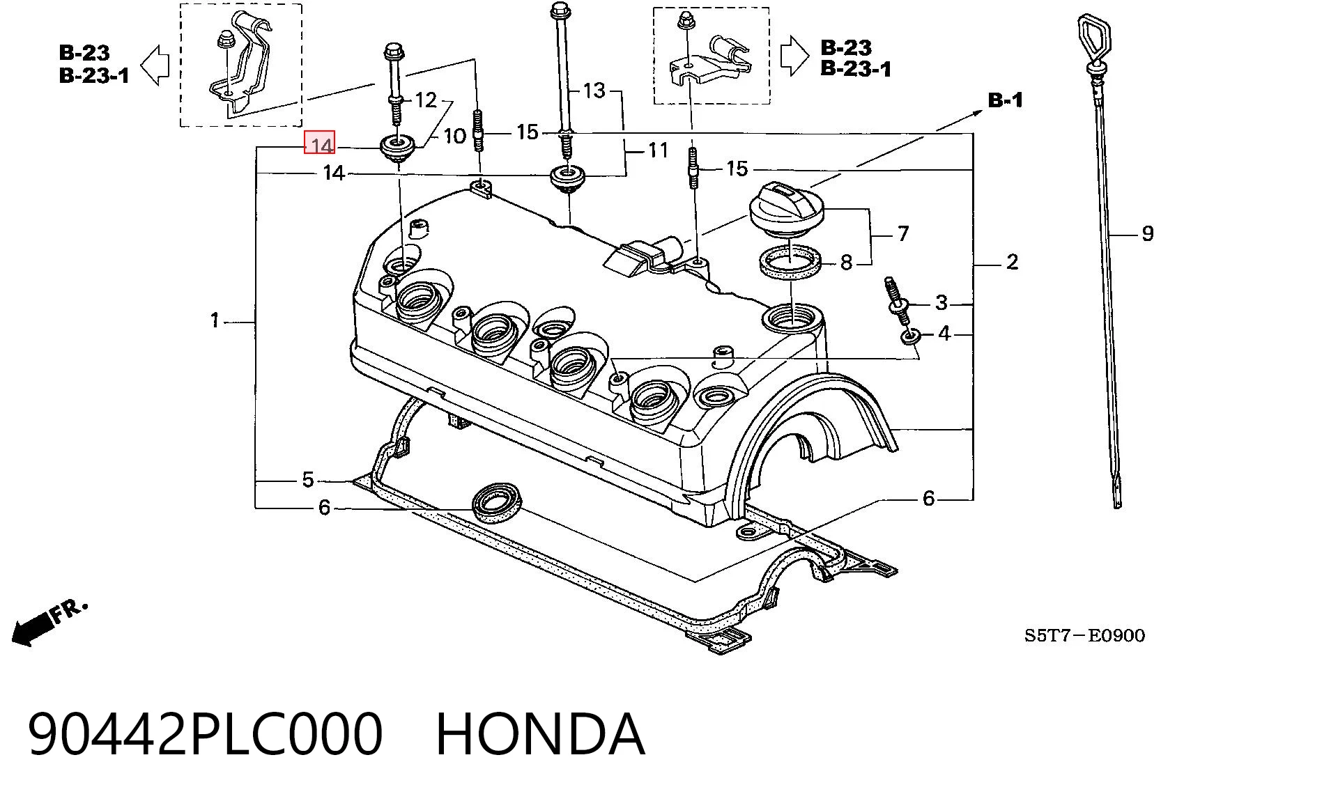 90442PLC000 Honda