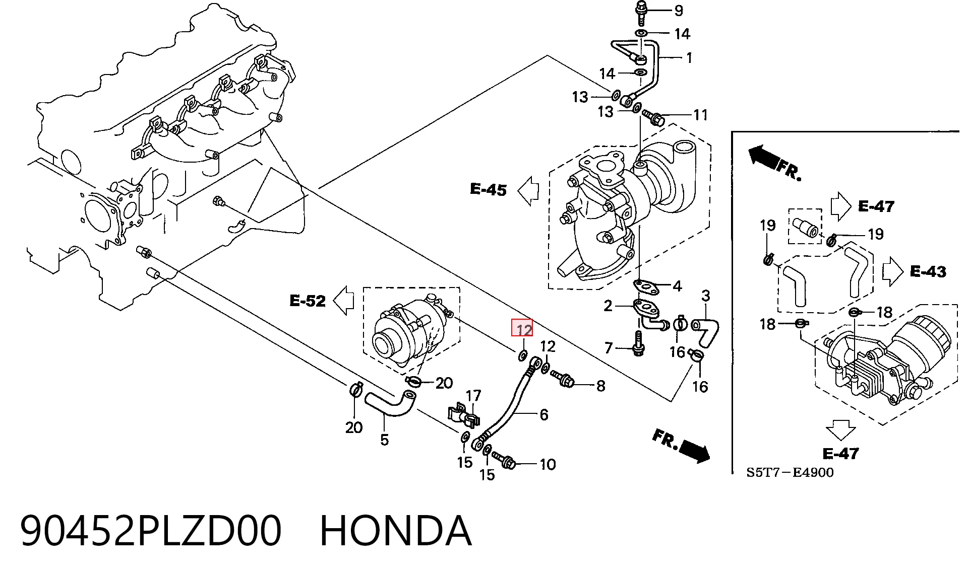 90452PLZD00 Honda