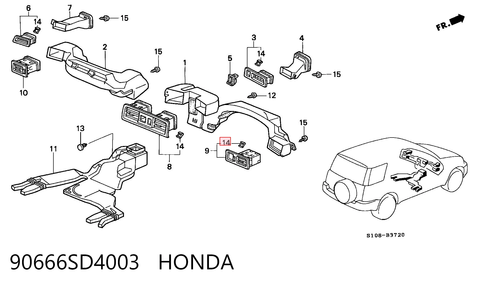 90666SD4003 Honda