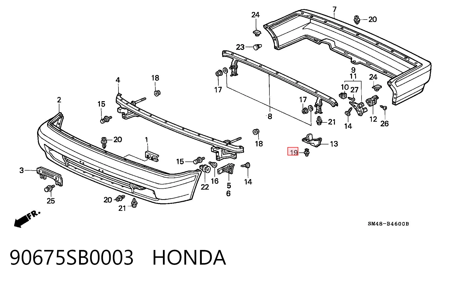 90675SB0003 Honda