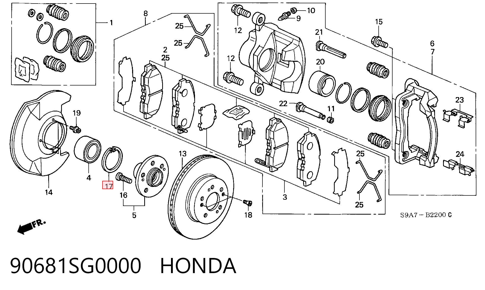 90681SG0000 Honda 