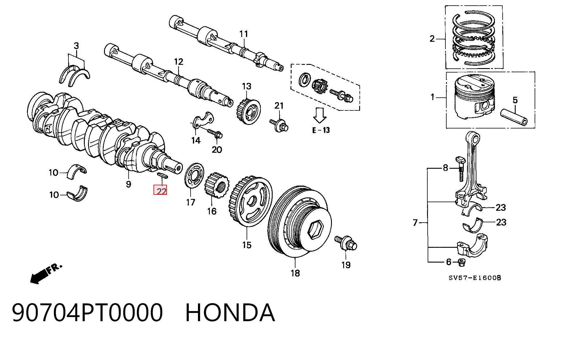 90704PT0000 Honda