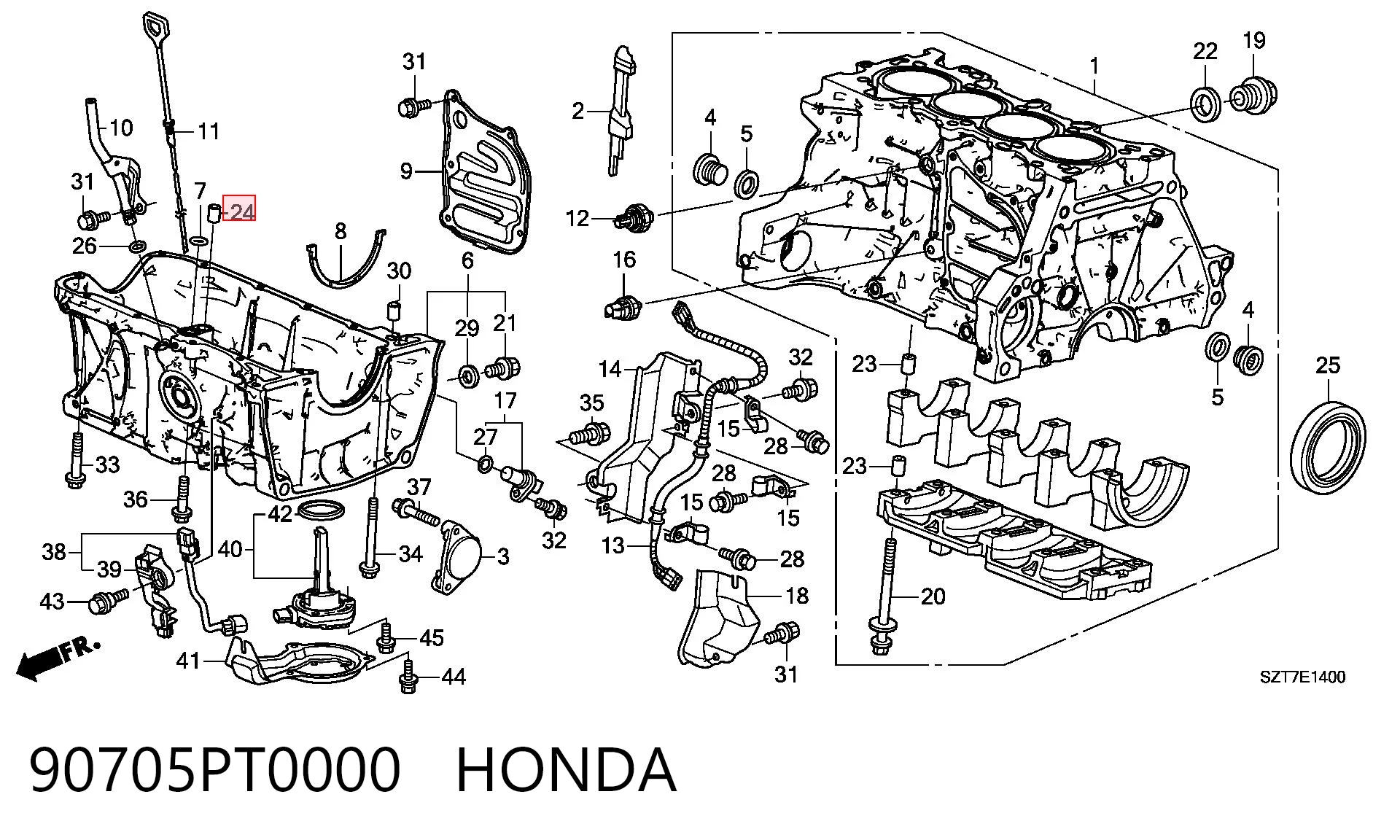 90705PT0000 Honda