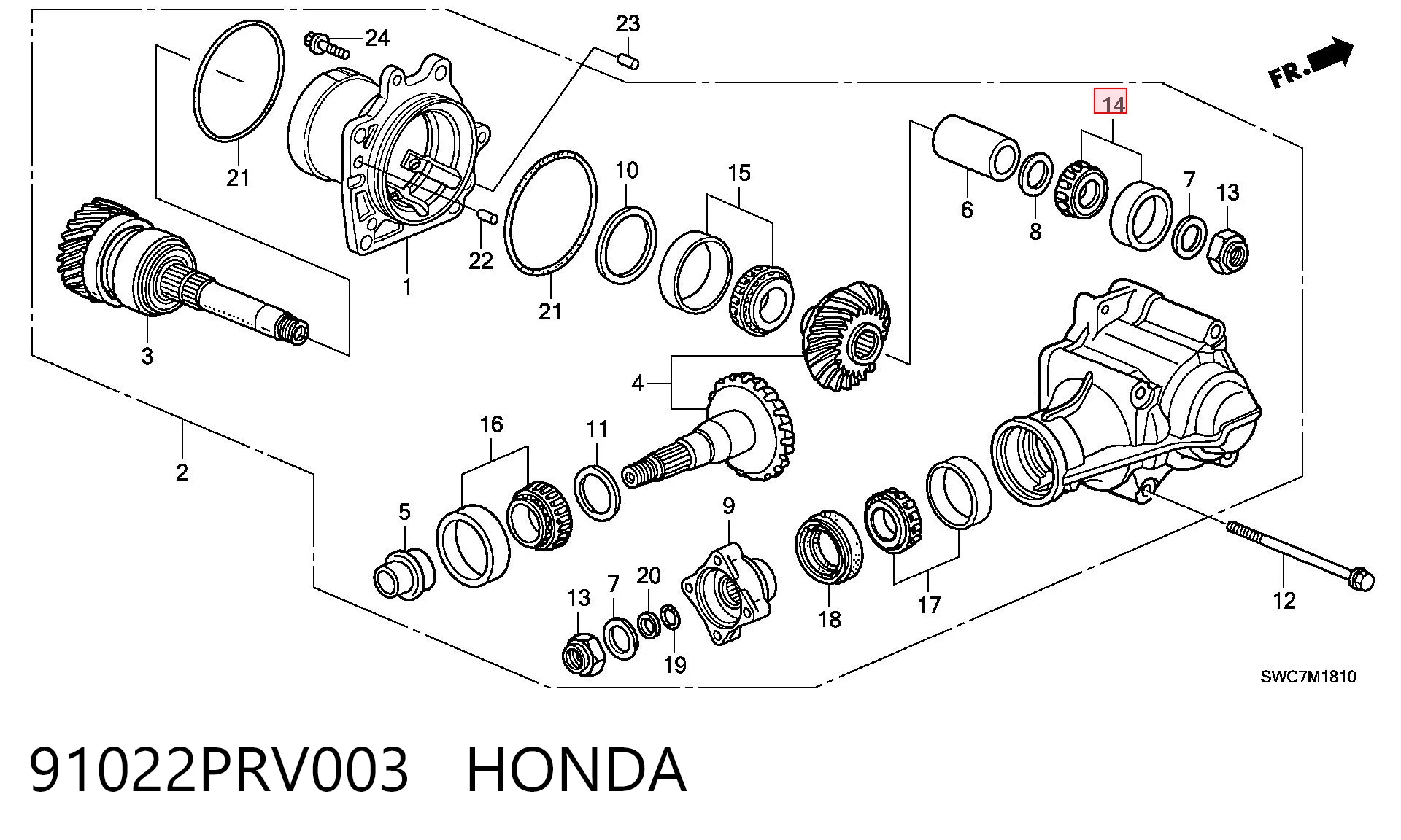 91022PRV003 Honda 