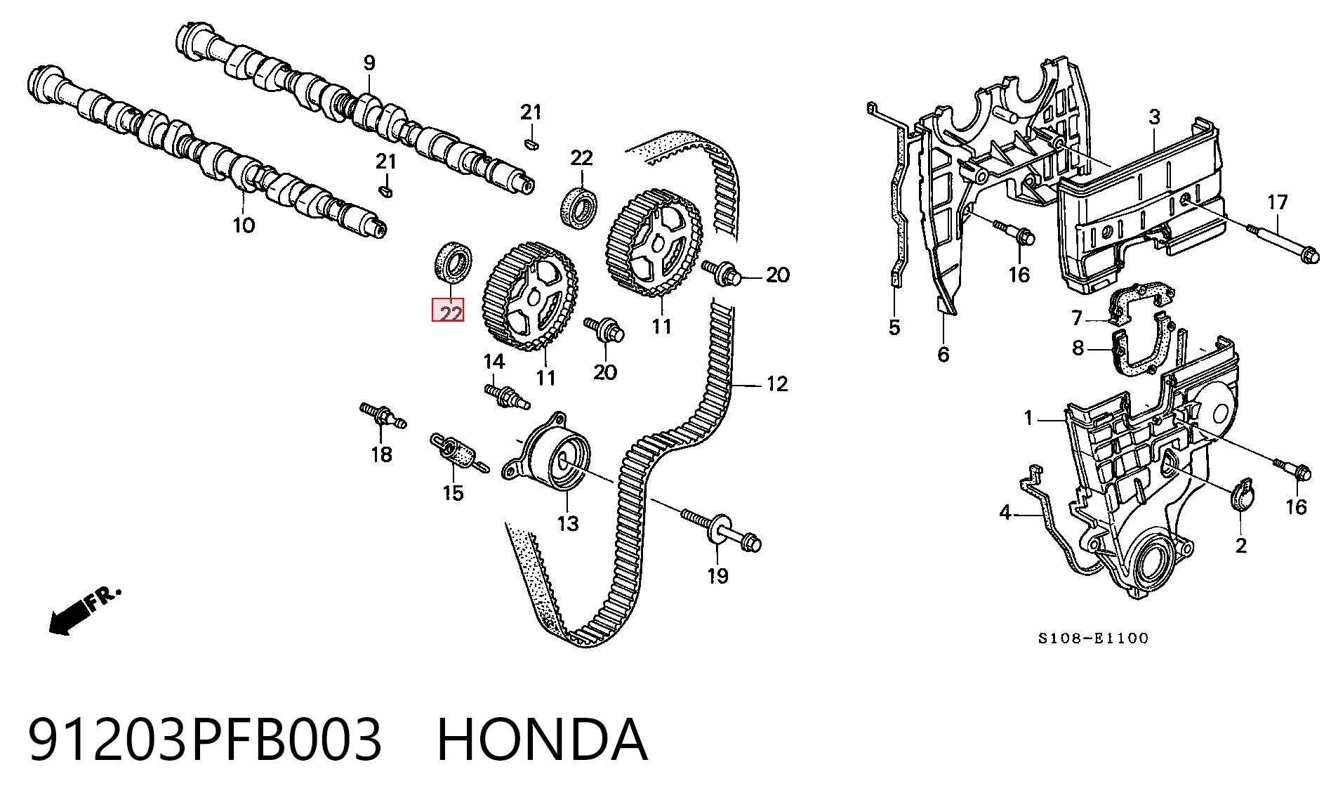 Comprar Retén, árbol de levas Honda CR-V I RD