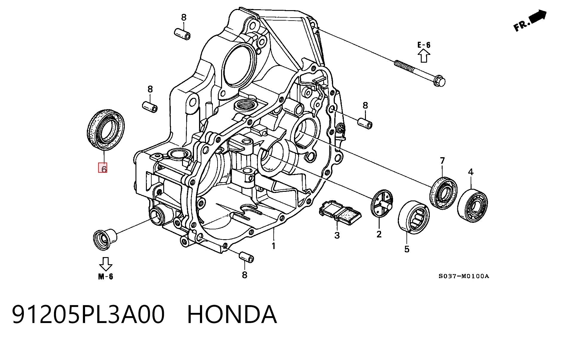 Retén del semieje delantero izquierdo Mazda 91206PE6003 precio, desde 5,12 EUR