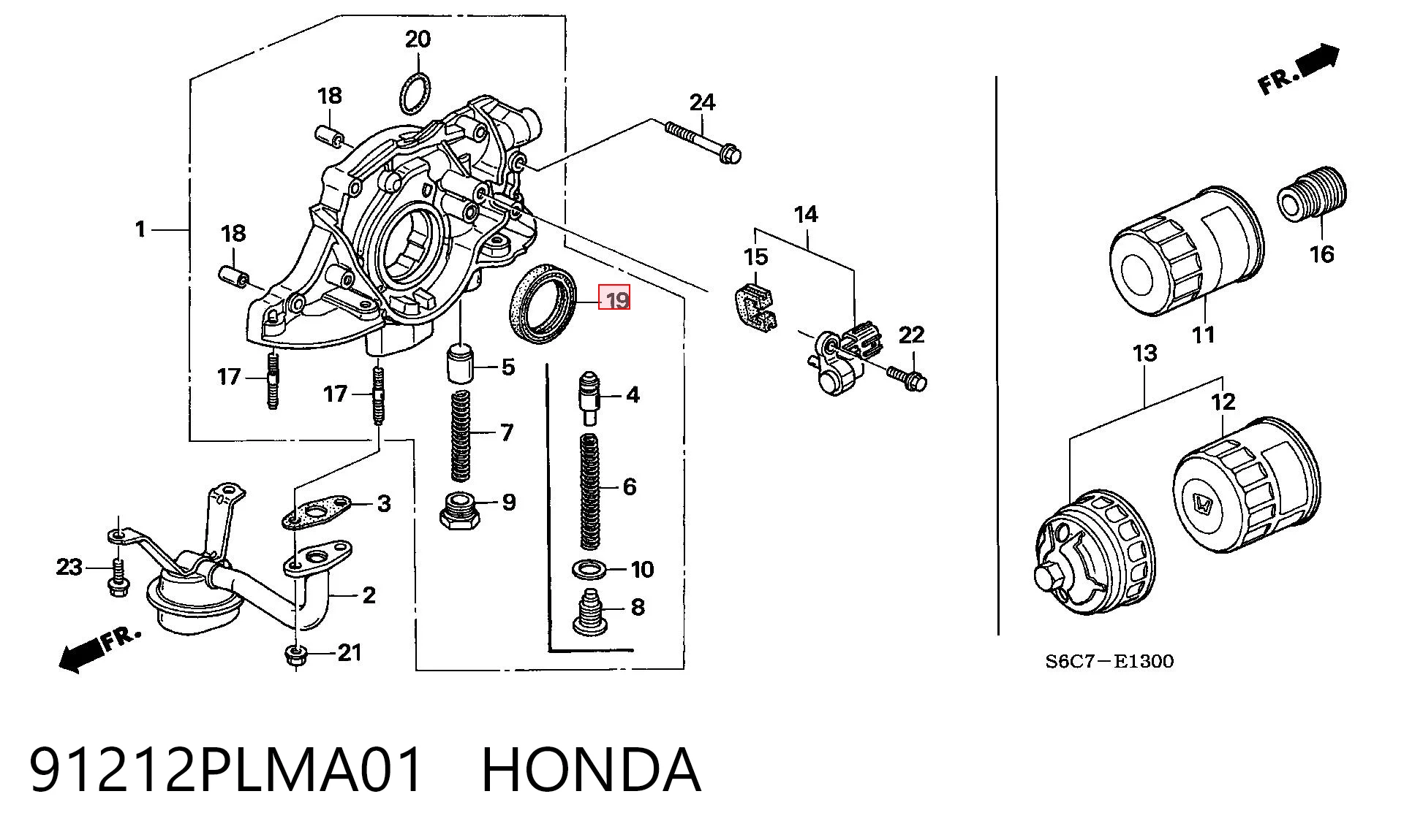 Retén de cigüeñal frontal Honda HR-V SUV (GH) (1999 - 2005) precio, desde 4,31 EUR