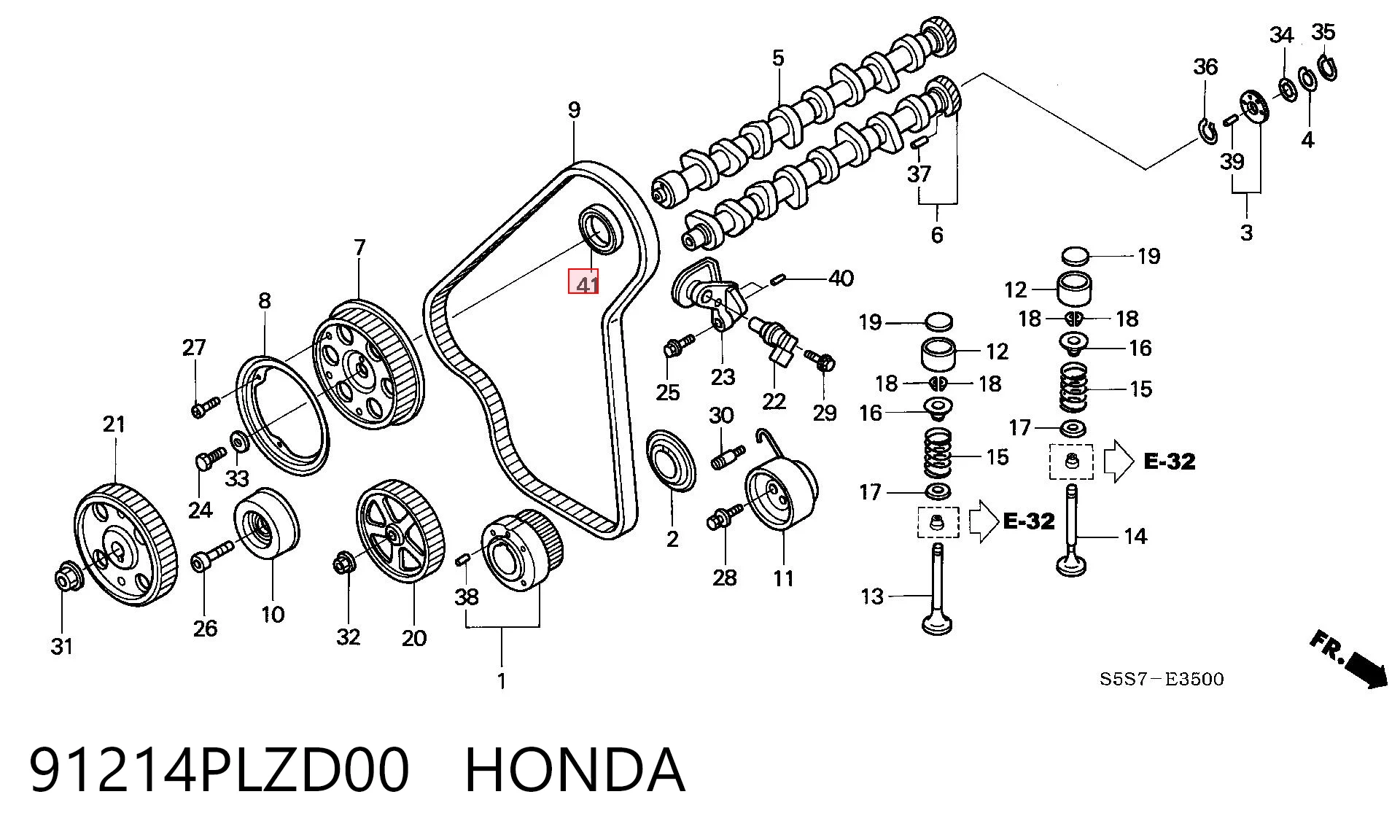 Anillo retén cigüeñal frontal NIPPON MOTORS OS100057S