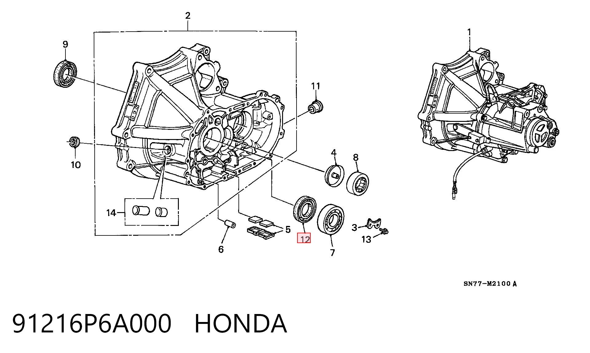 91216P6A000 Honda