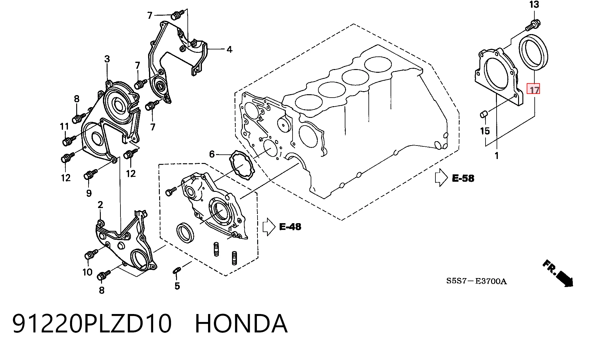 Comprar 8943270631 Isuzu Retén de cigüeñal