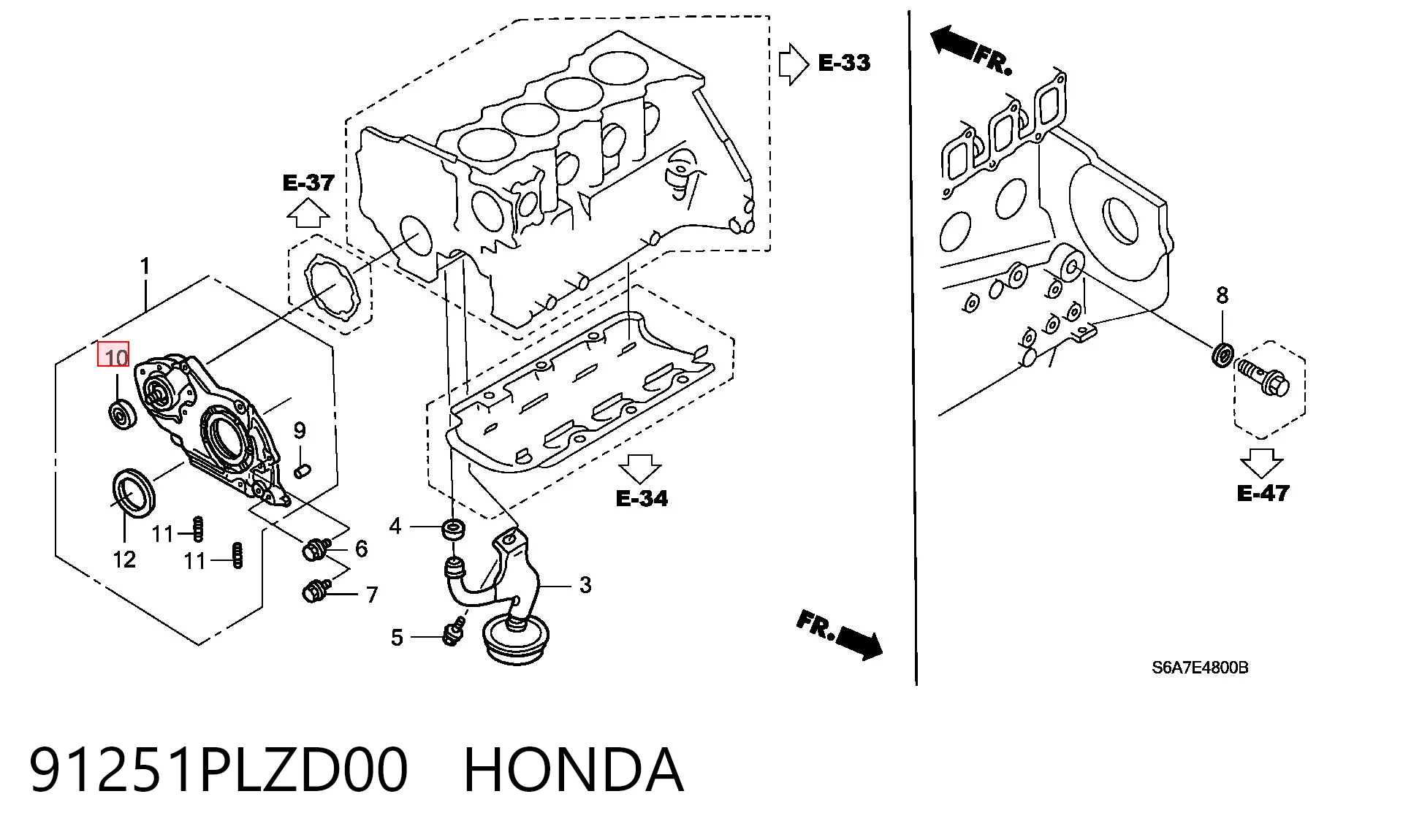 91251PLZD00 Honda