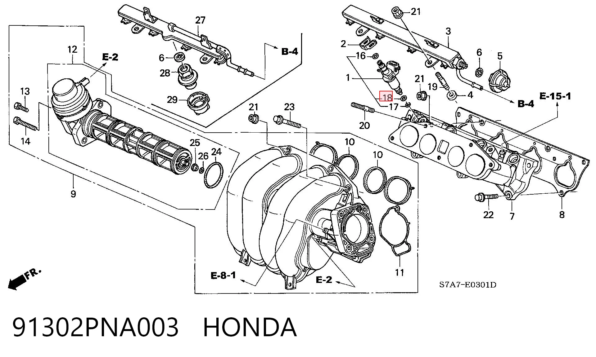 91302PNA003 Honda