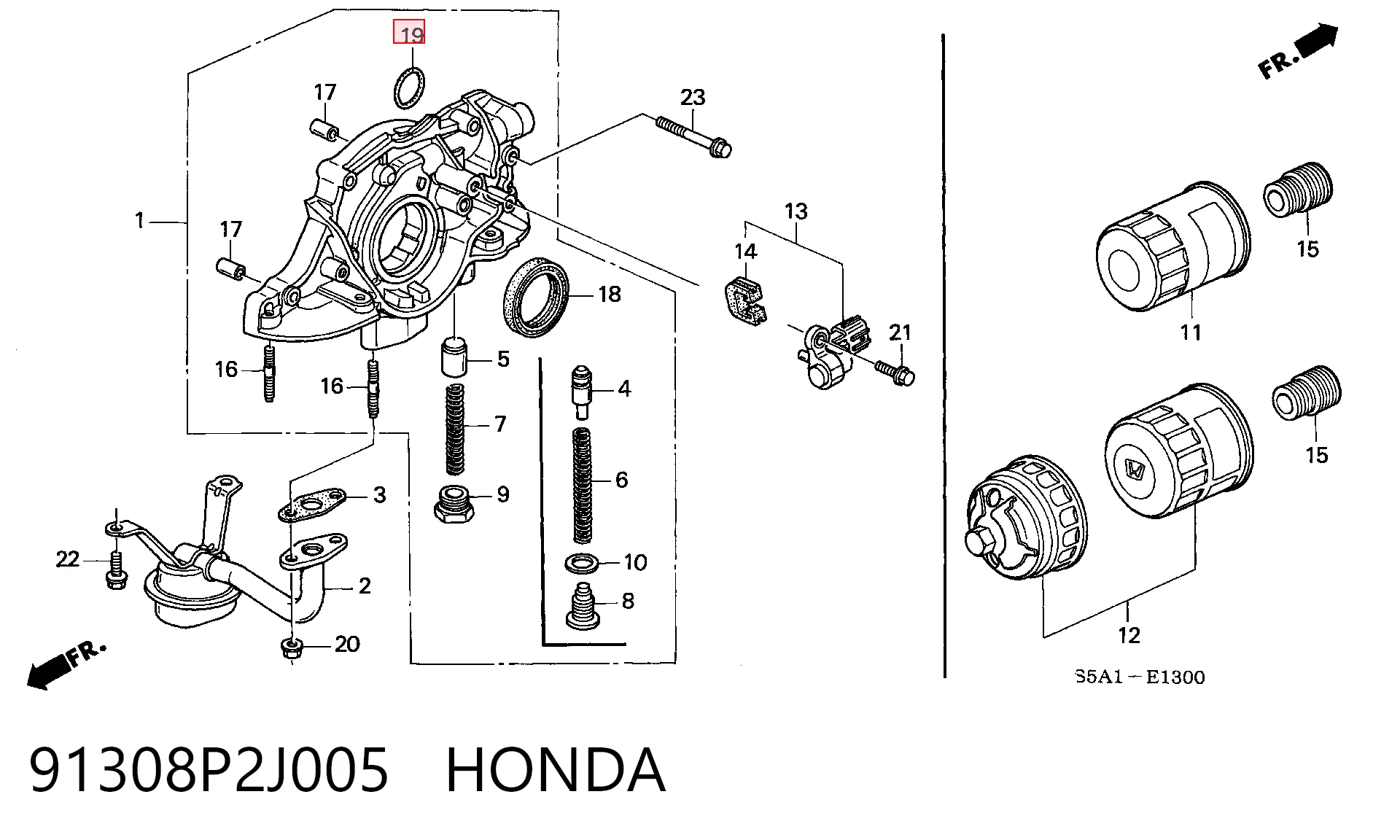 91308P2J005 Honda