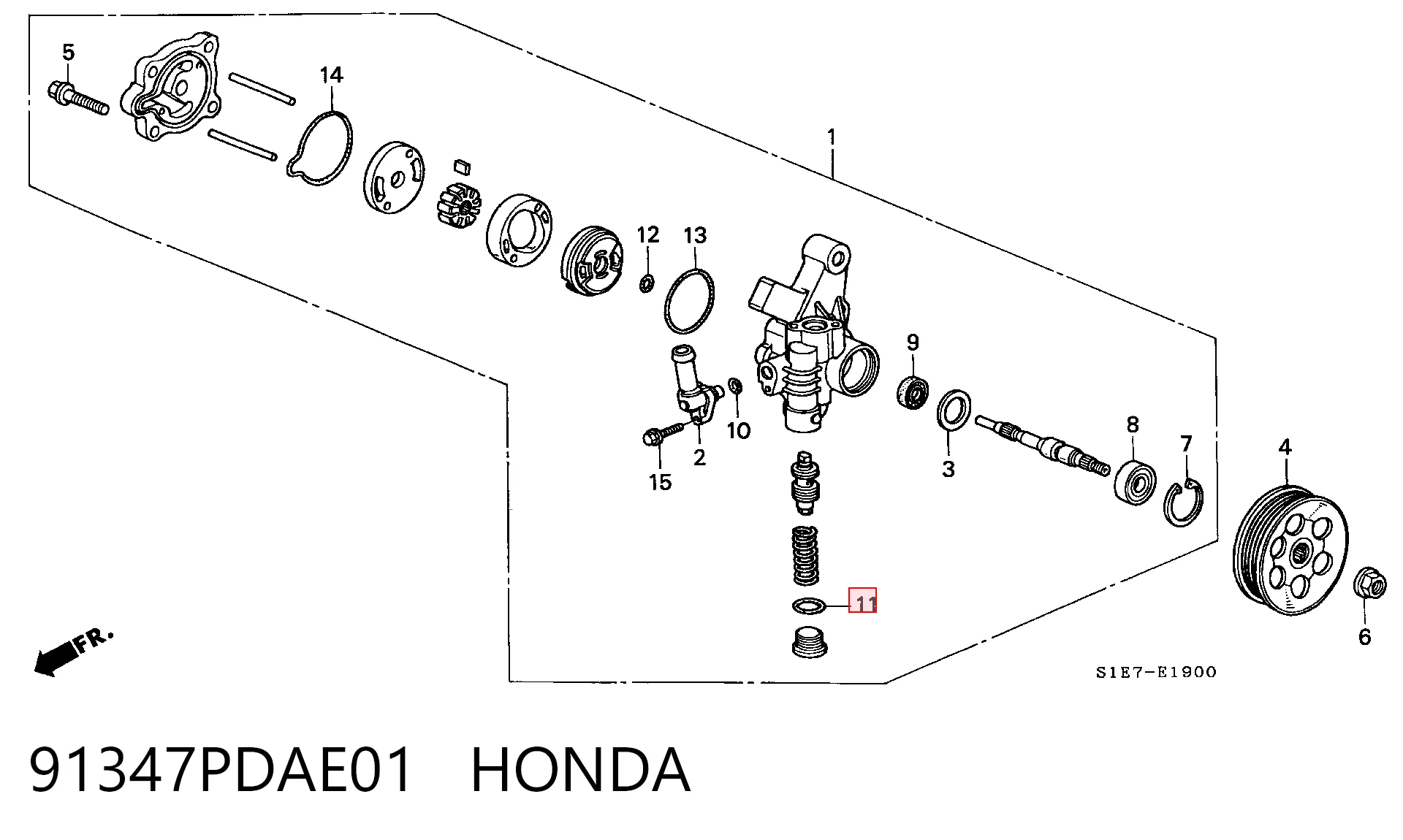 91347PDAE01 Honda