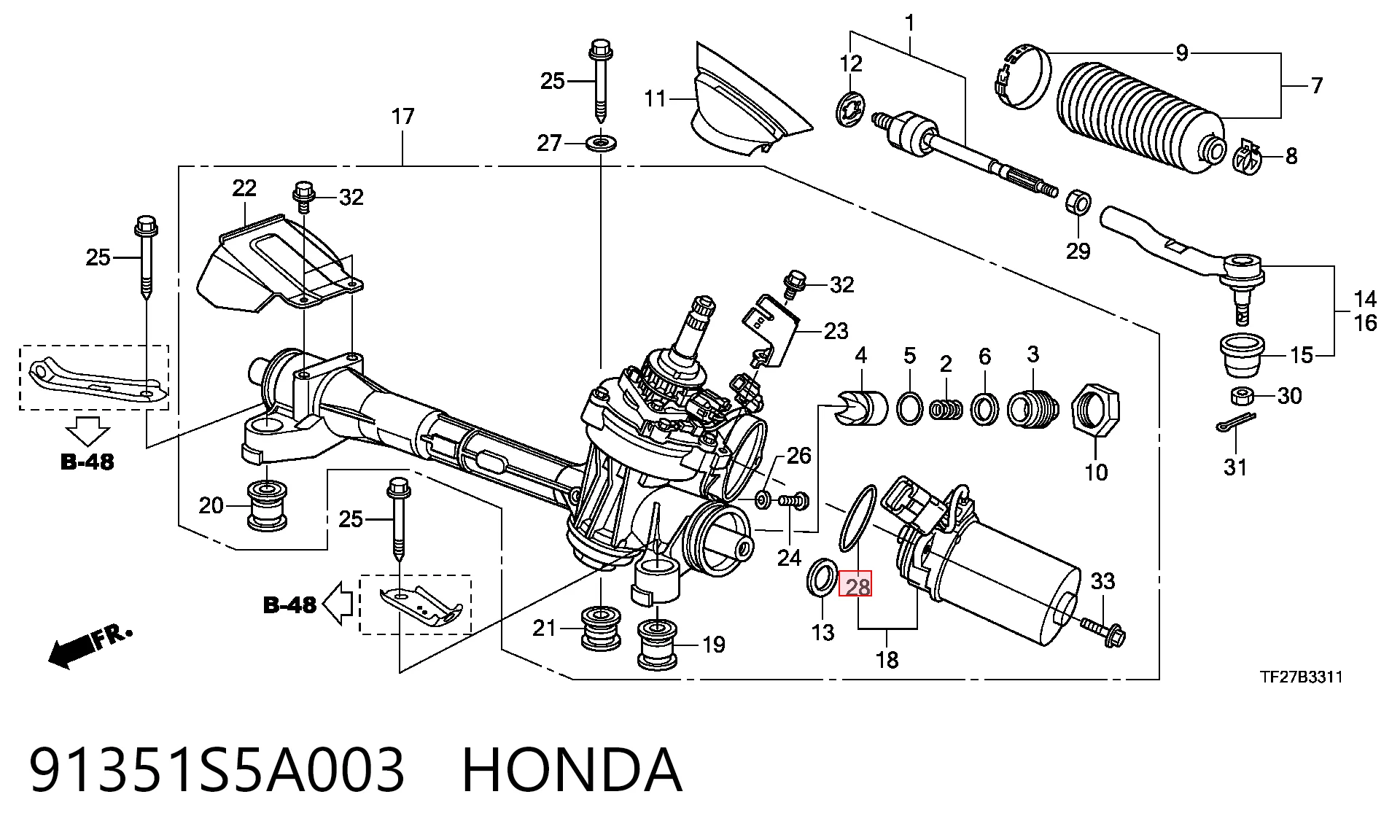 91351S5A003 Honda