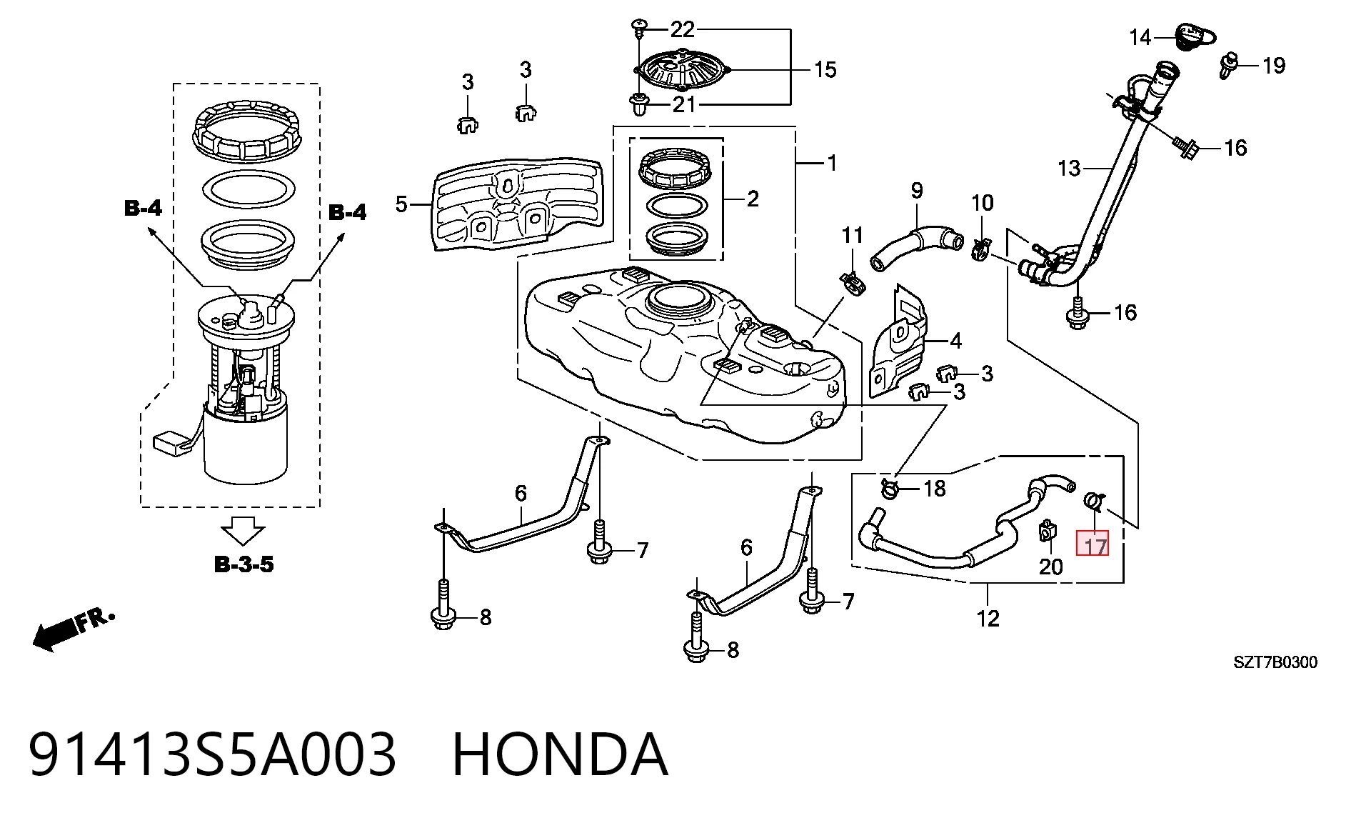 91413S5A003 Honda