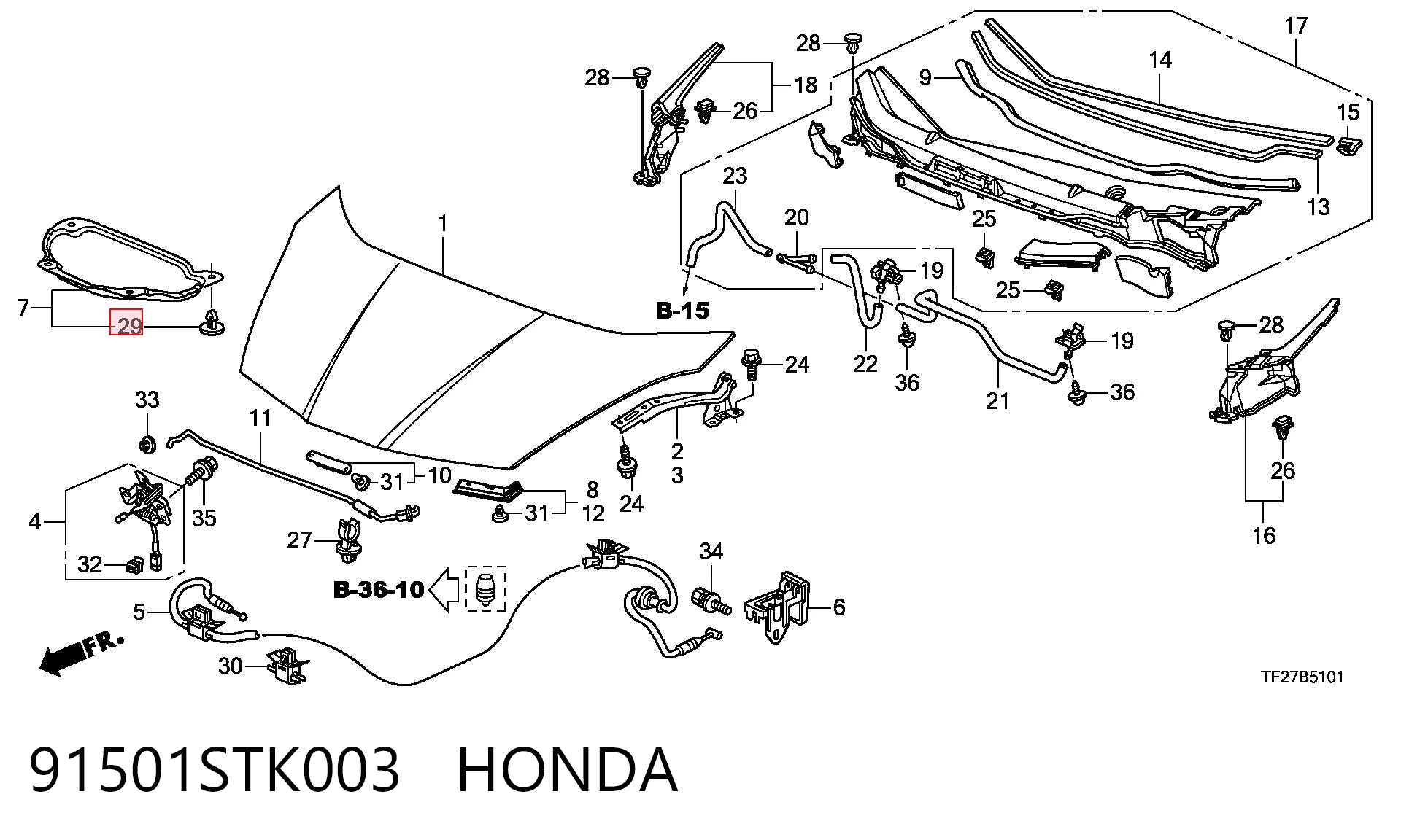 91501STK003 Honda 