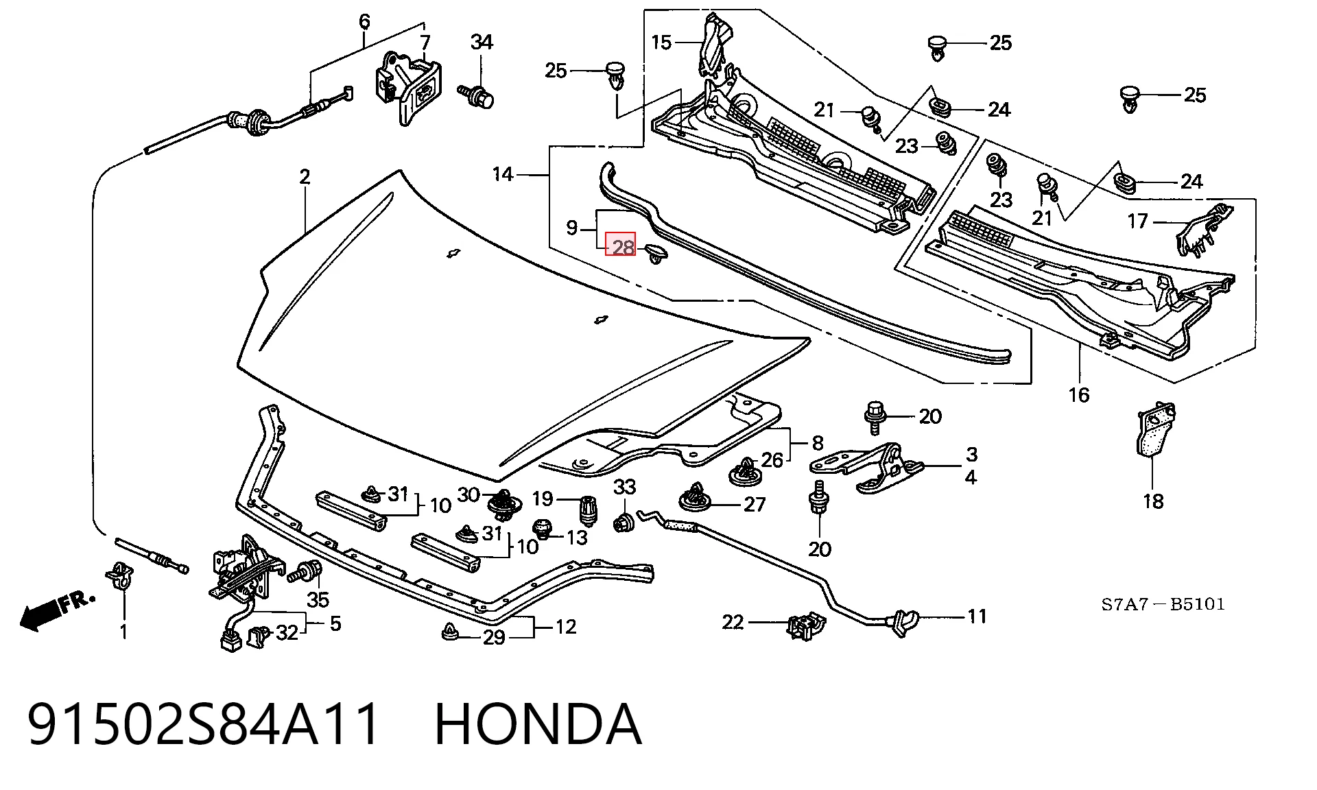 91502S84A11 Honda
