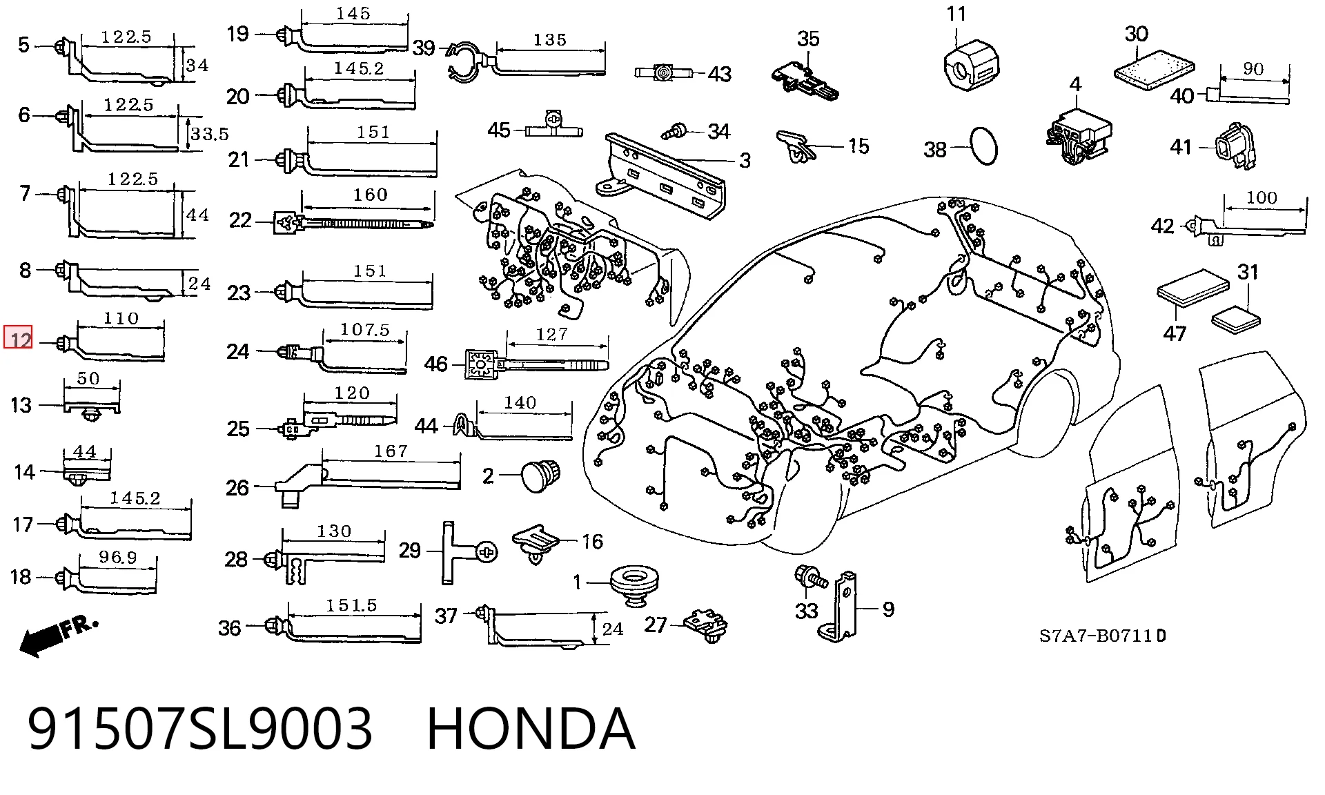 91507SL9003 Honda