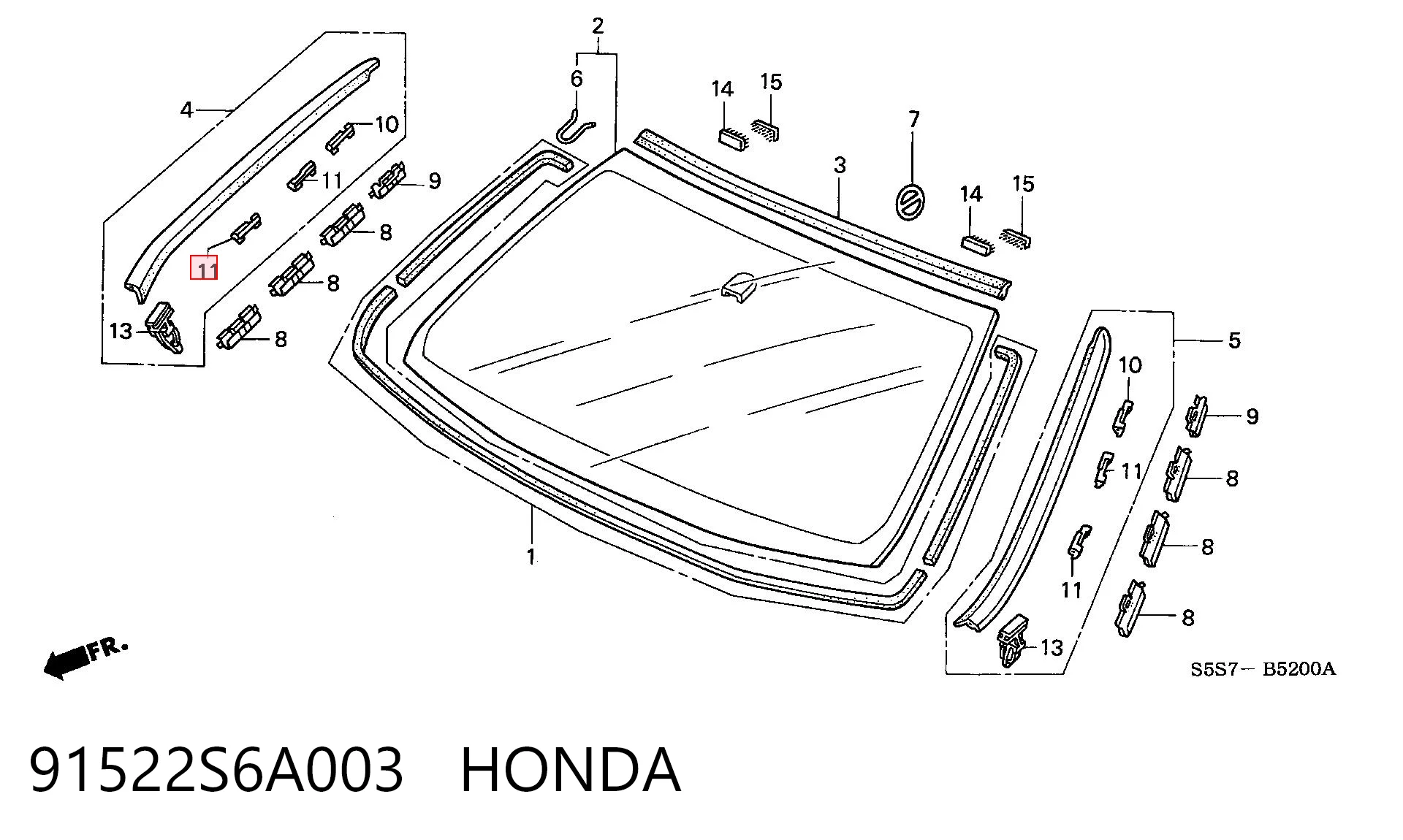 91522S6A003 Honda