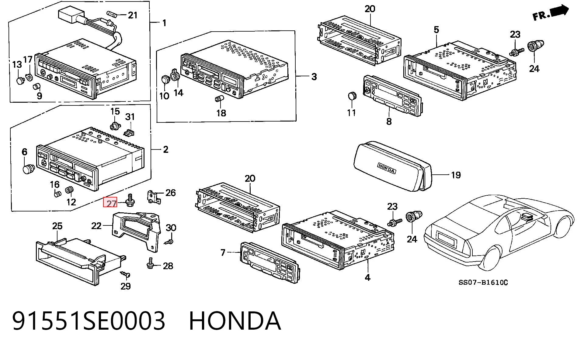 91551SE0003 Honda