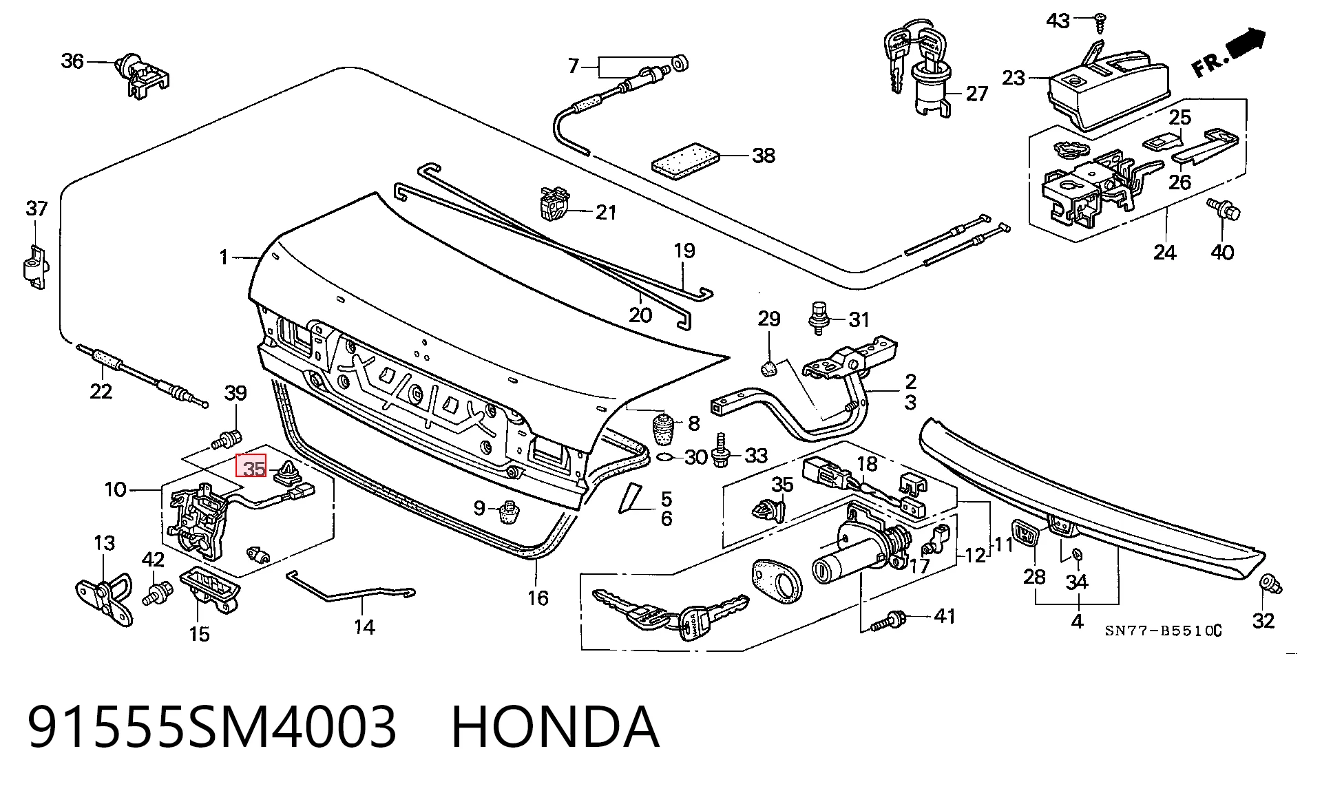91555SM4003 Honda