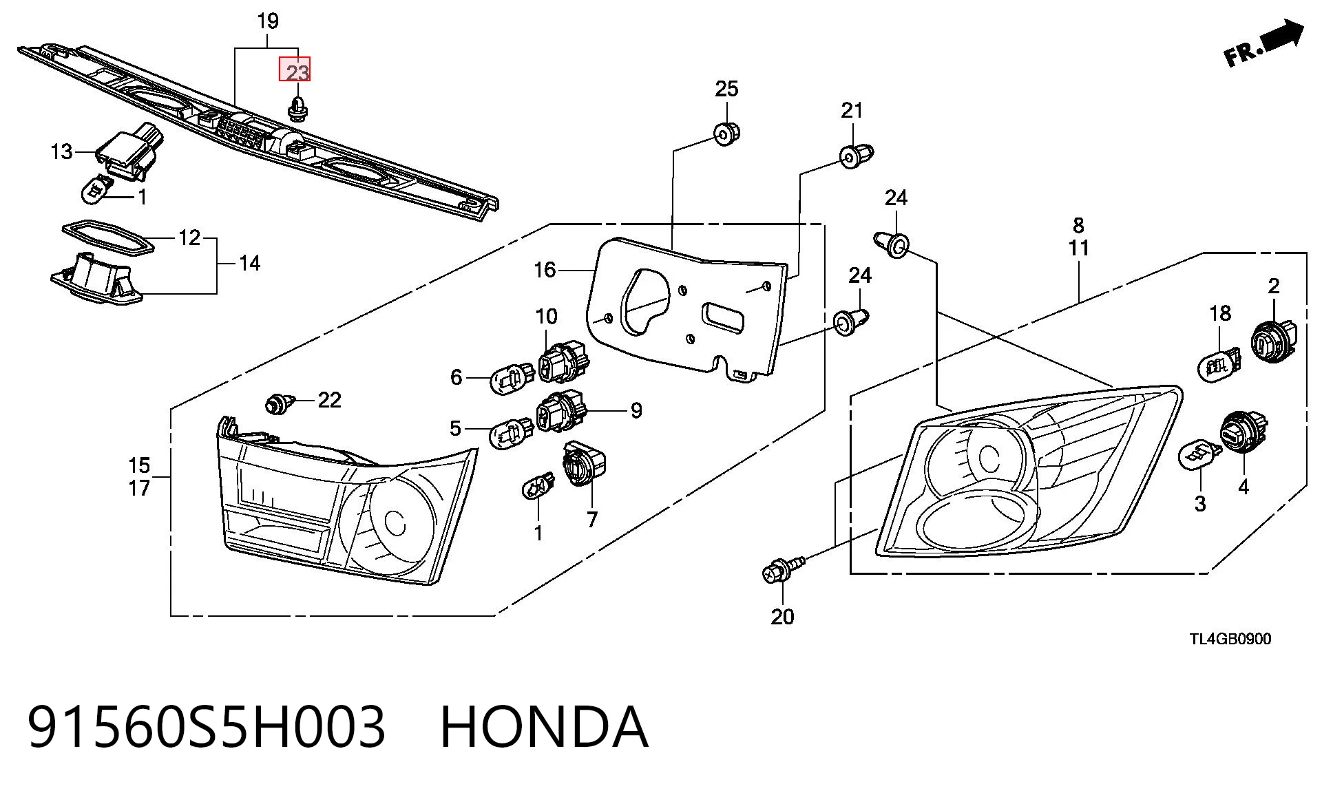 91560S5H003 Honda