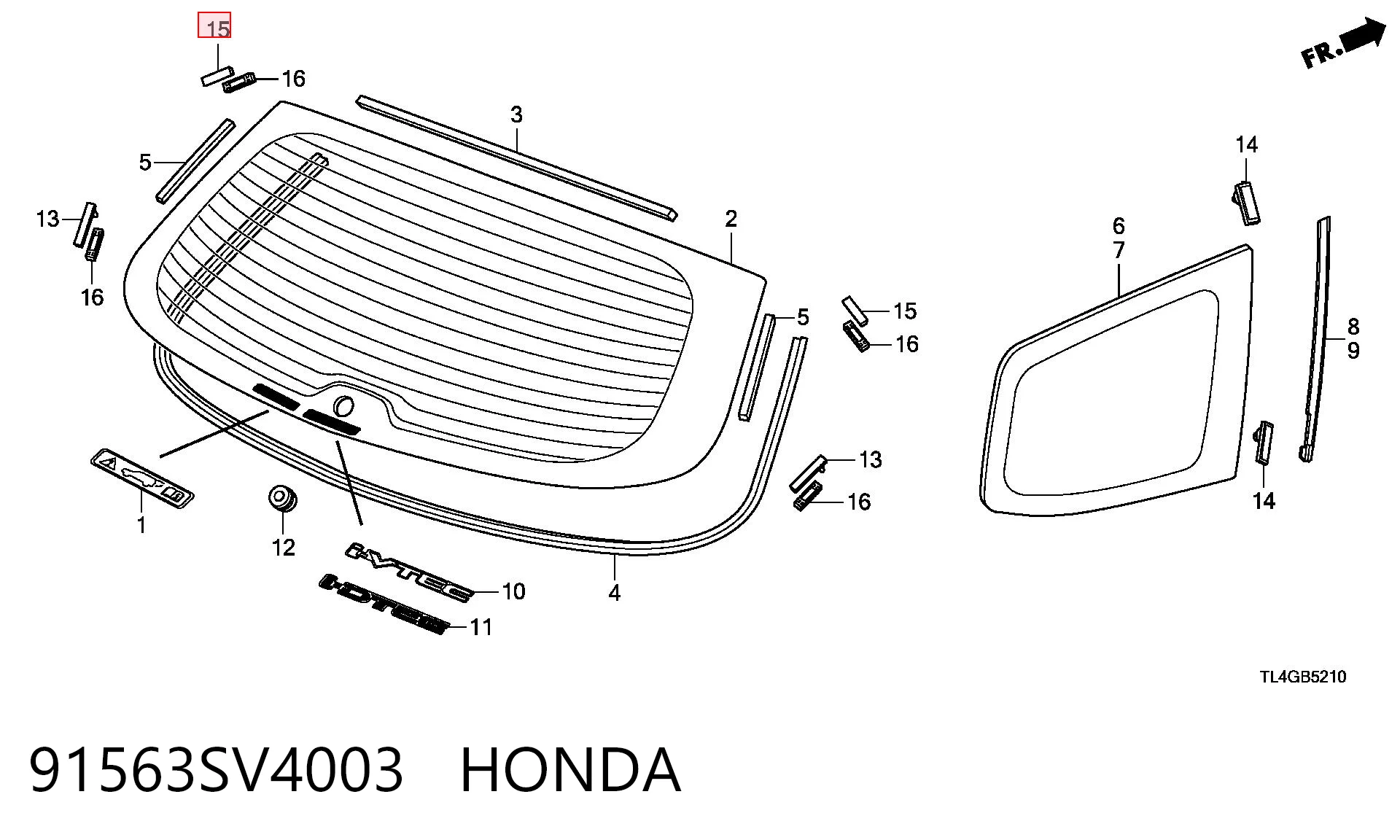 91563SV4003 Honda